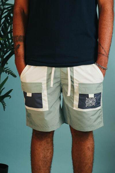 Starboard 7" Color Blocked Patch Pocket Shorts