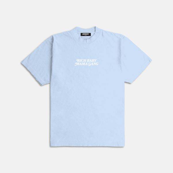 Rich Baby Mama Gang Ultra Heavyweight T-shirt Sky Blue
