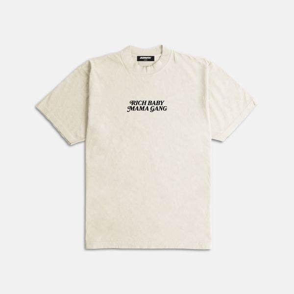 Rich Baby Mama Gang Ultra Heavyweight T-shirt Cream PR