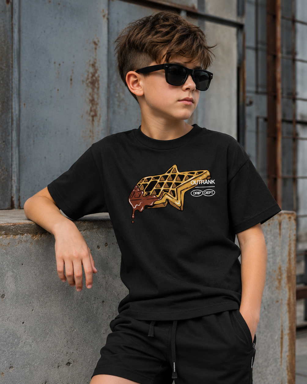 Drip Dept. Youth T-shirt - Black