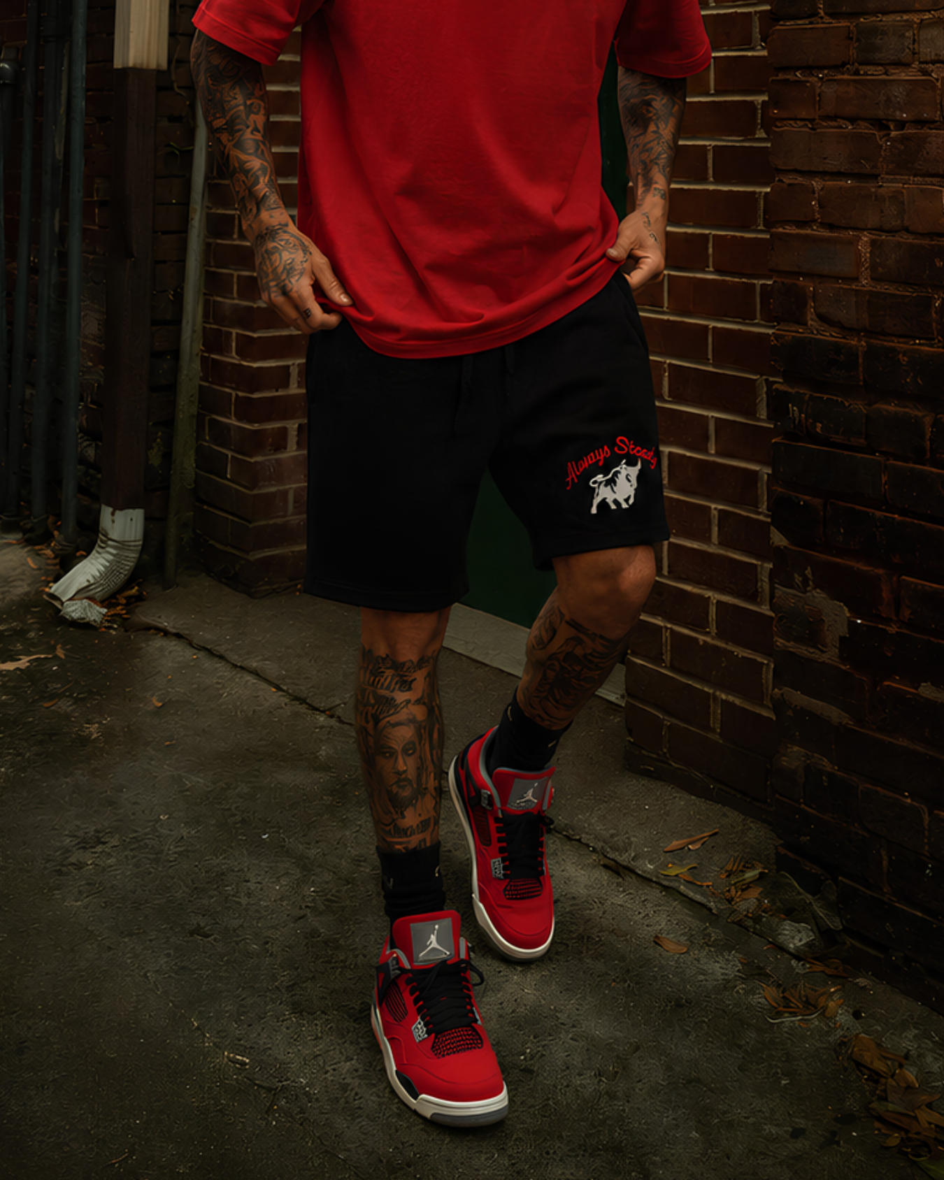 Always Steady Embroidered Short
