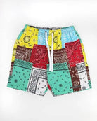 Bandana Patch  WHITE 9" Inseam Nylon Shorts