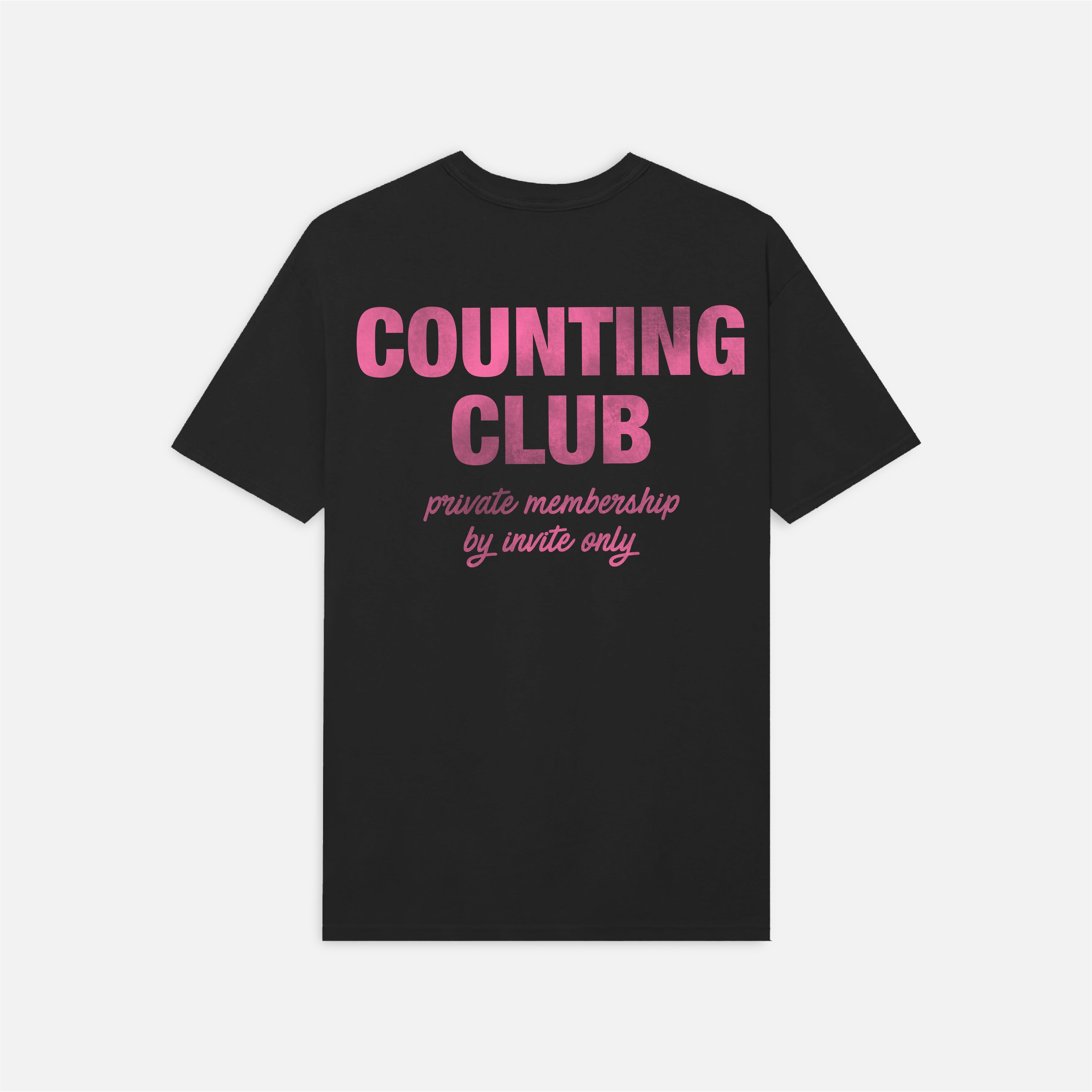 Counting Club T-Shirt - Black