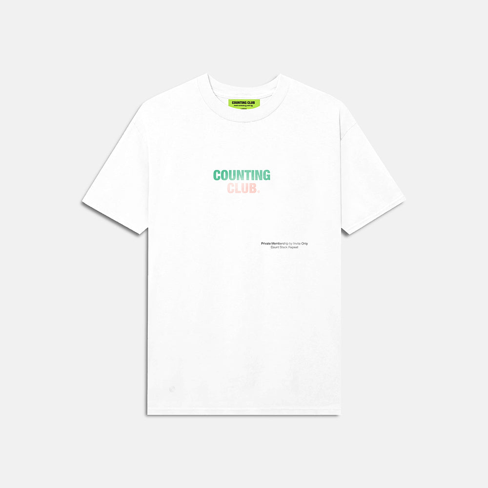 Counting Club Heavyweight T-shirt- White