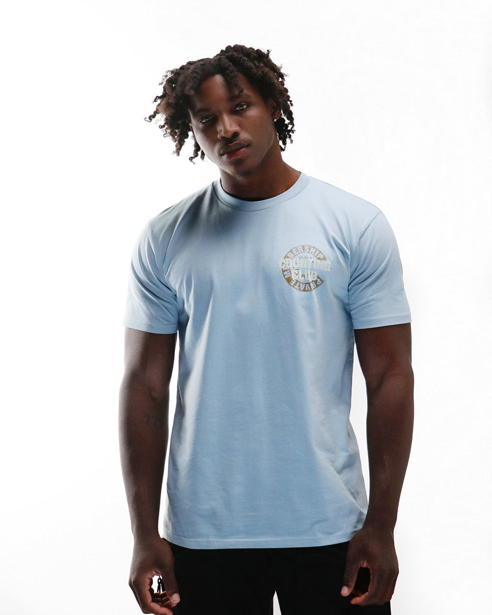 Private Membership Heavyweight T-shirt- PALE BLUE