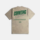 Turning Numbers Ultra Heavyweight T-shirt - Oatmeal