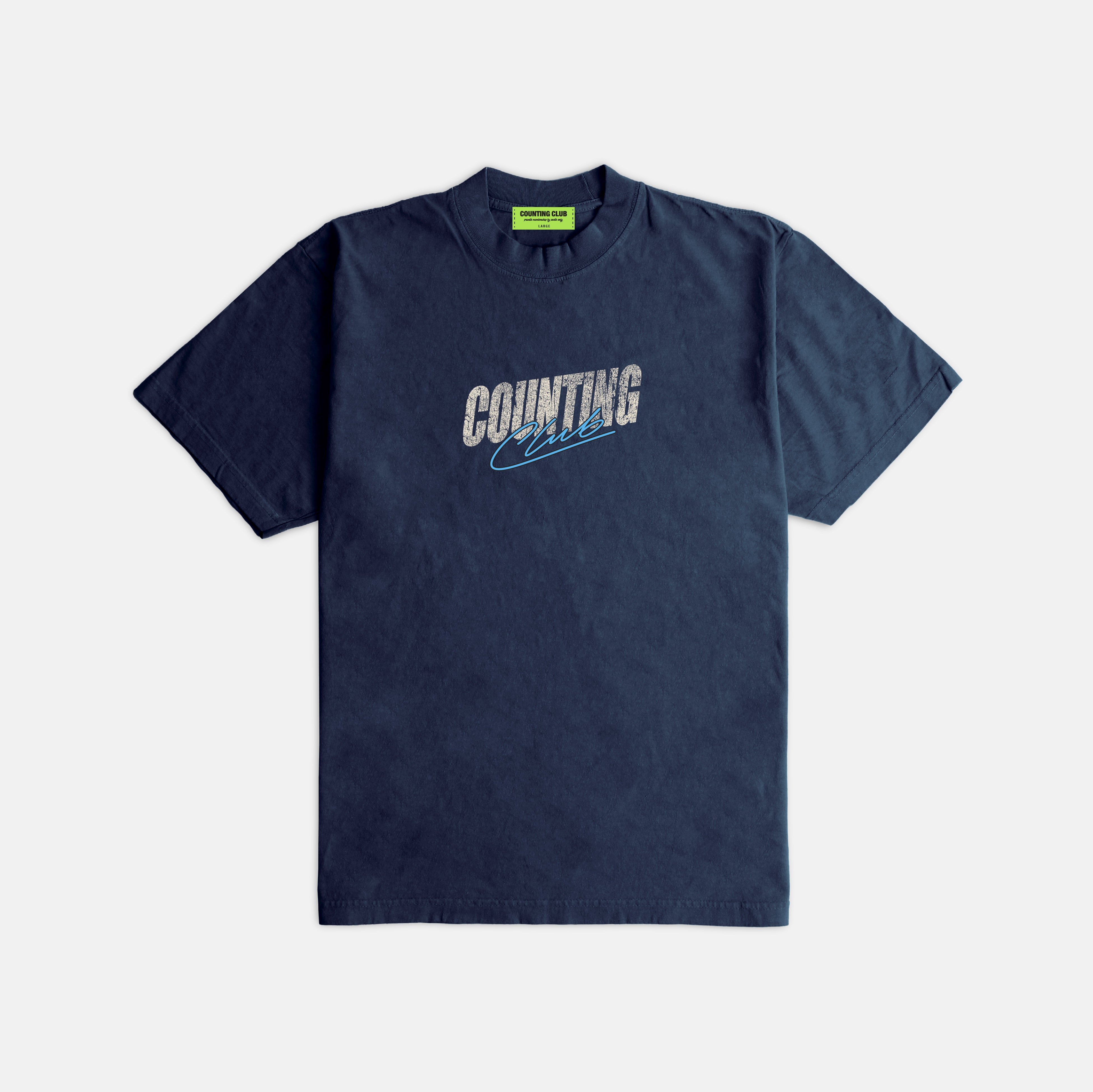 Turning Numbers Ultra Heavyweight T-shirt - Midnight Navy