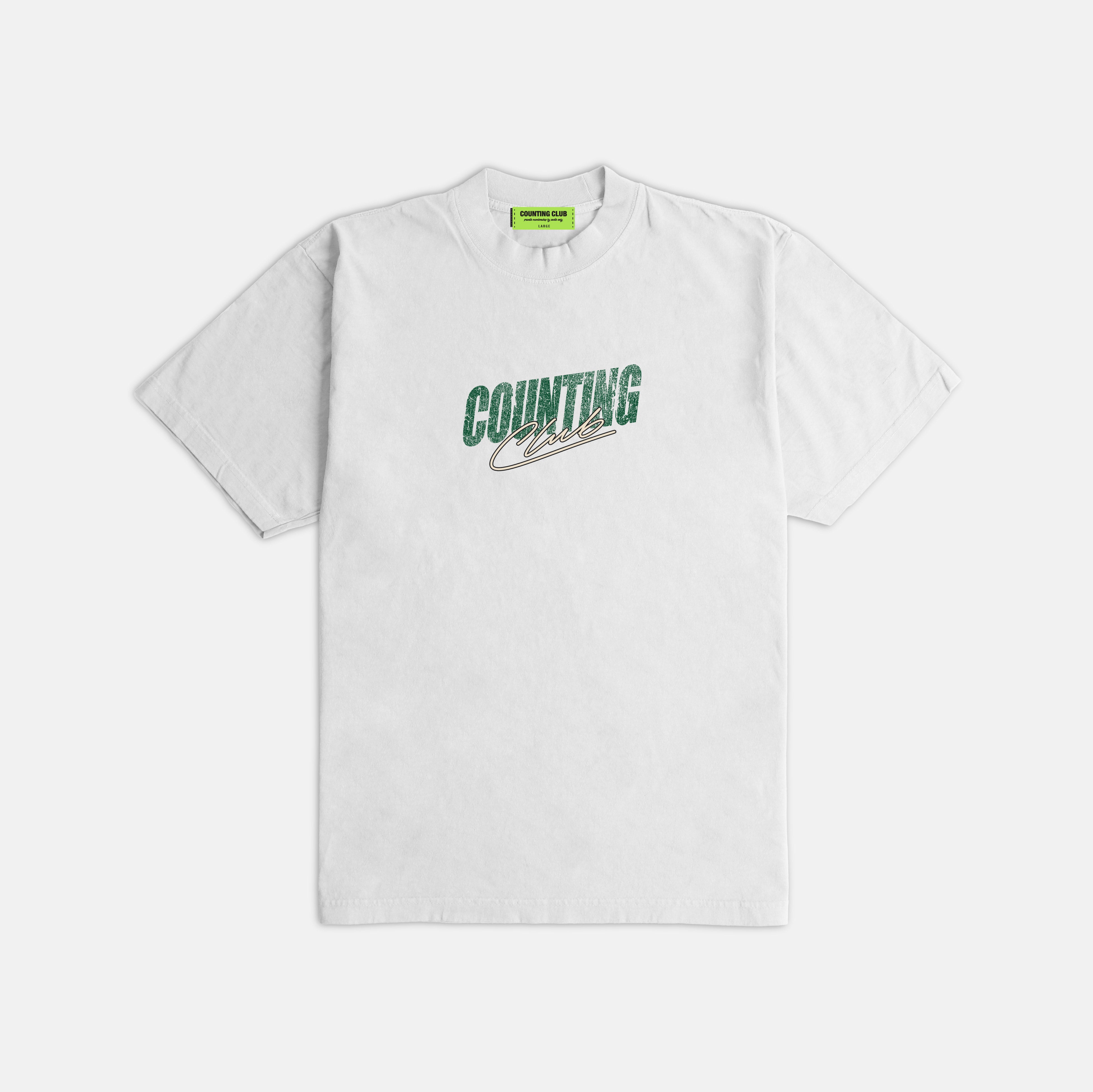 Turning Numbers Ultra Heavyweight T-shirt - White