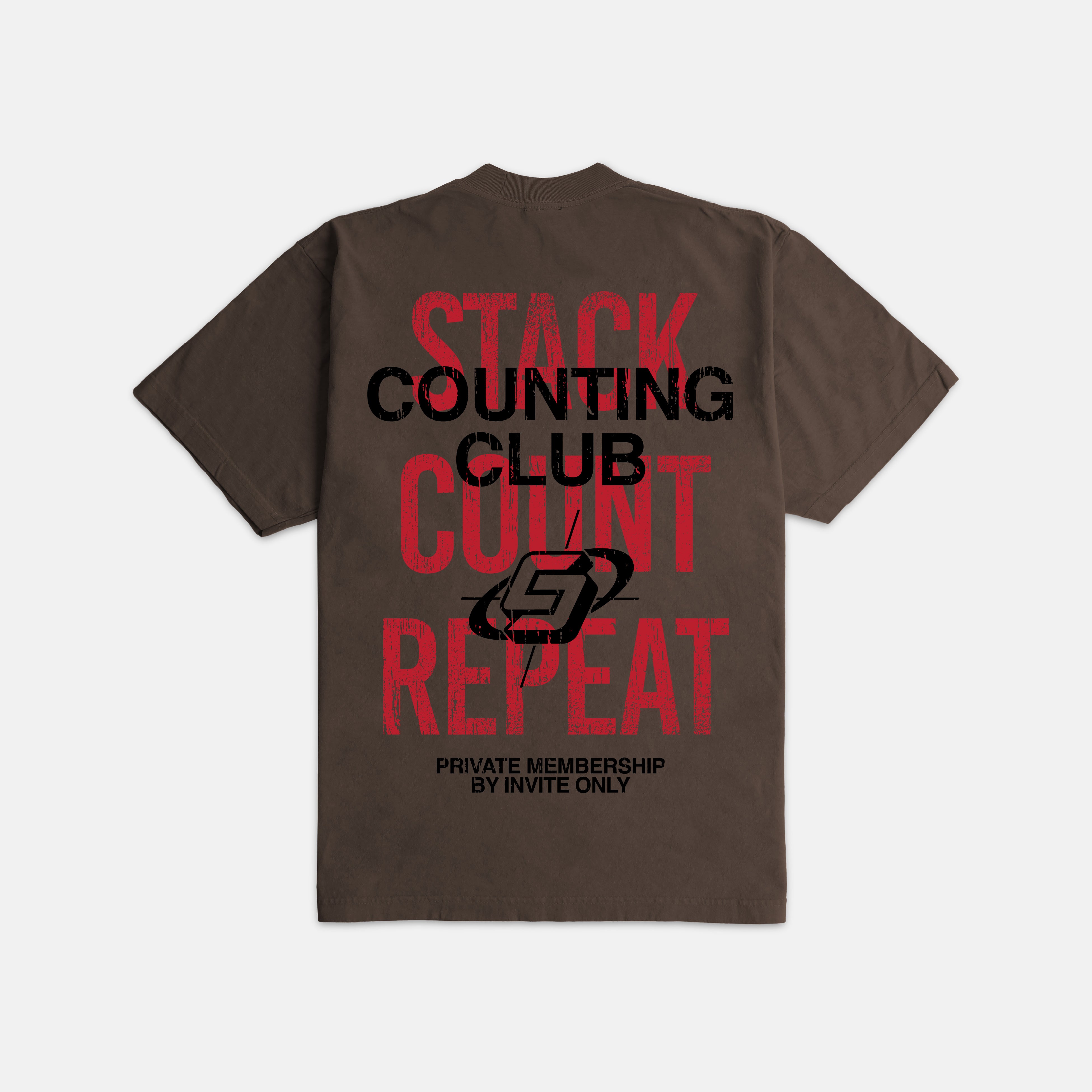 Stack and Count Ultra Heavyweight T-shirt - MOCHA