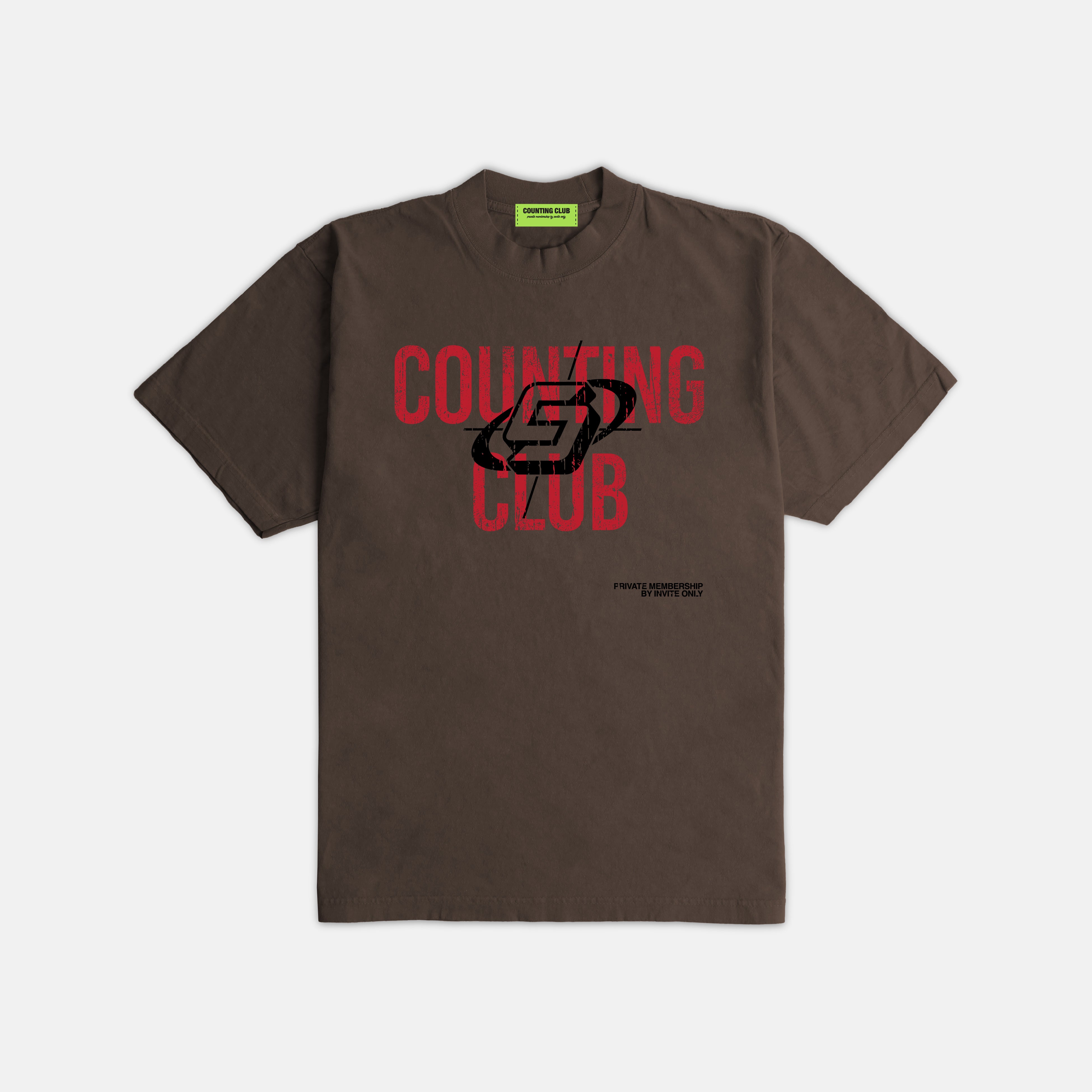 Stack and Count Ultra Heavyweight T-shirt - MOCHA