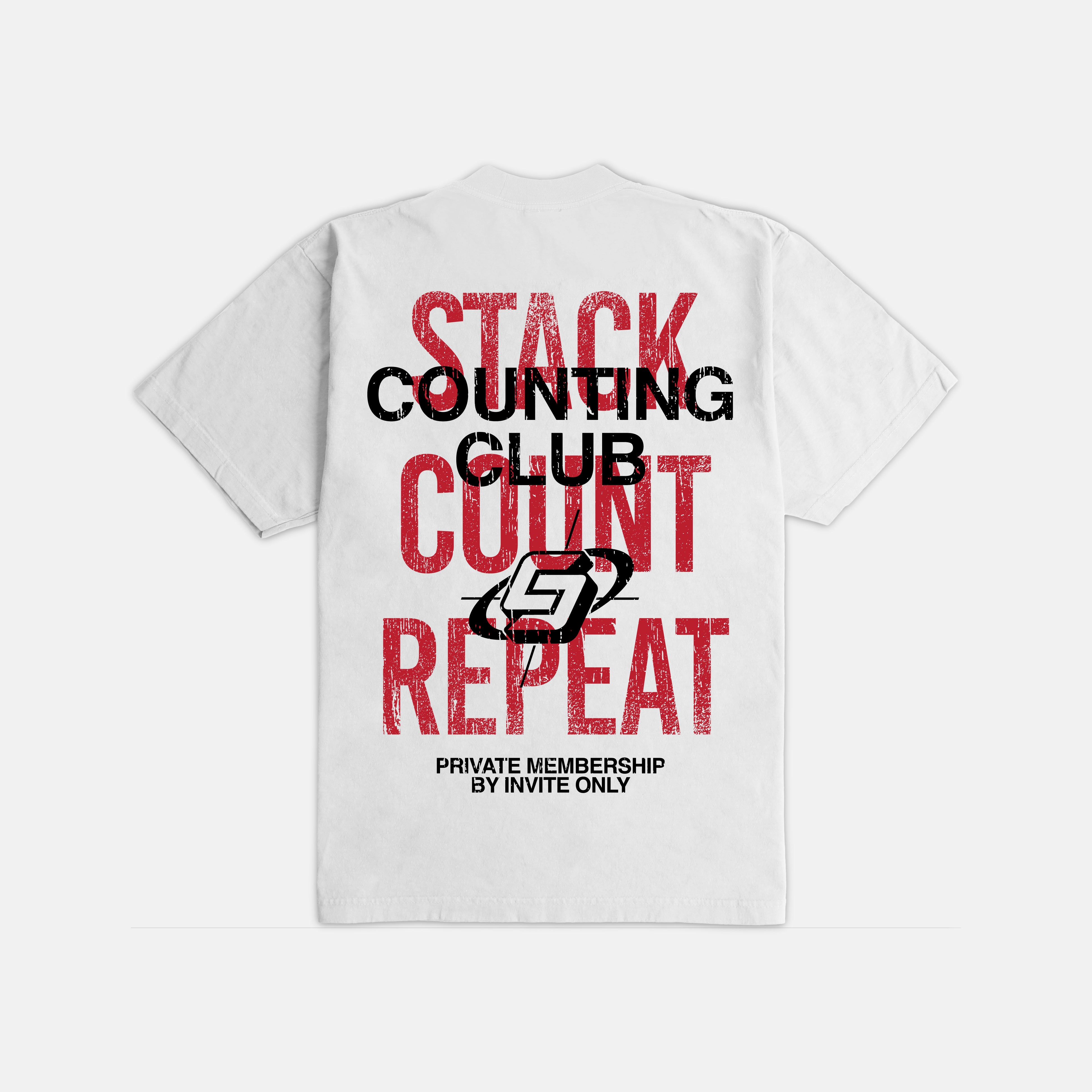 Stack and Count Ultra Heavyweight T-shirt - WHITE