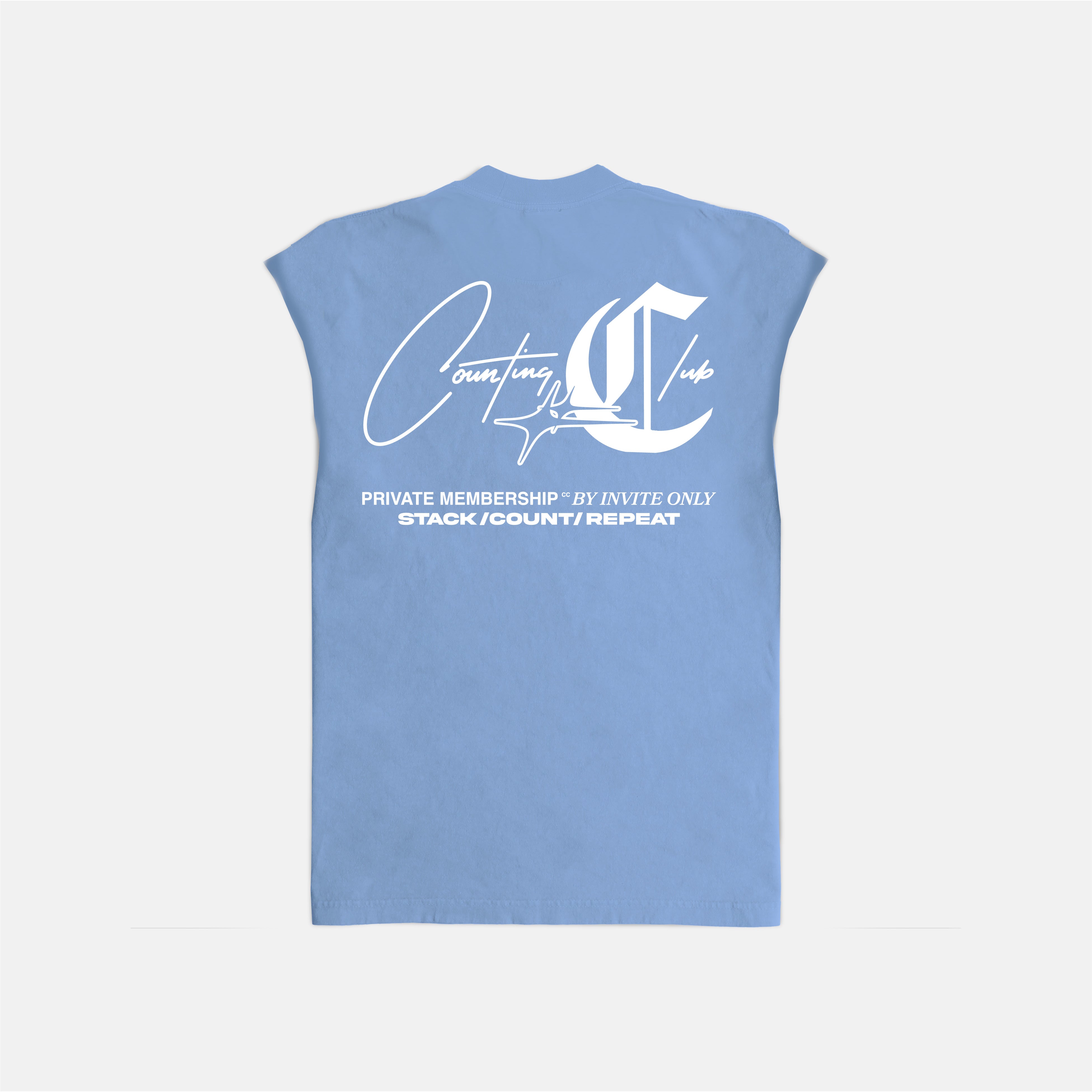 Invite Only Ultra Heavyweight Sleeveless - SKY BLUE