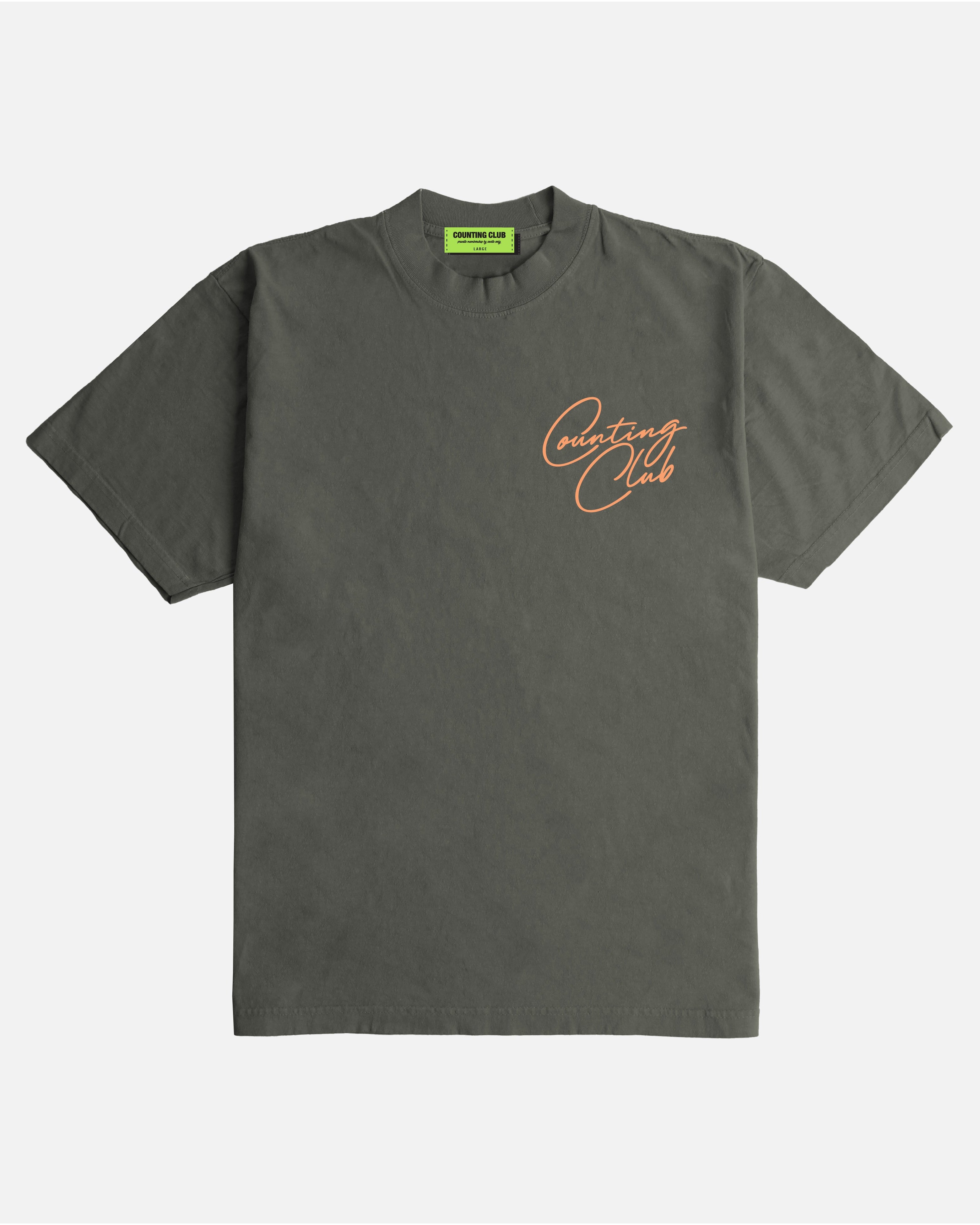 Counting Club Ultra Heavyweight T-shirt - Dark Grey (Copy)