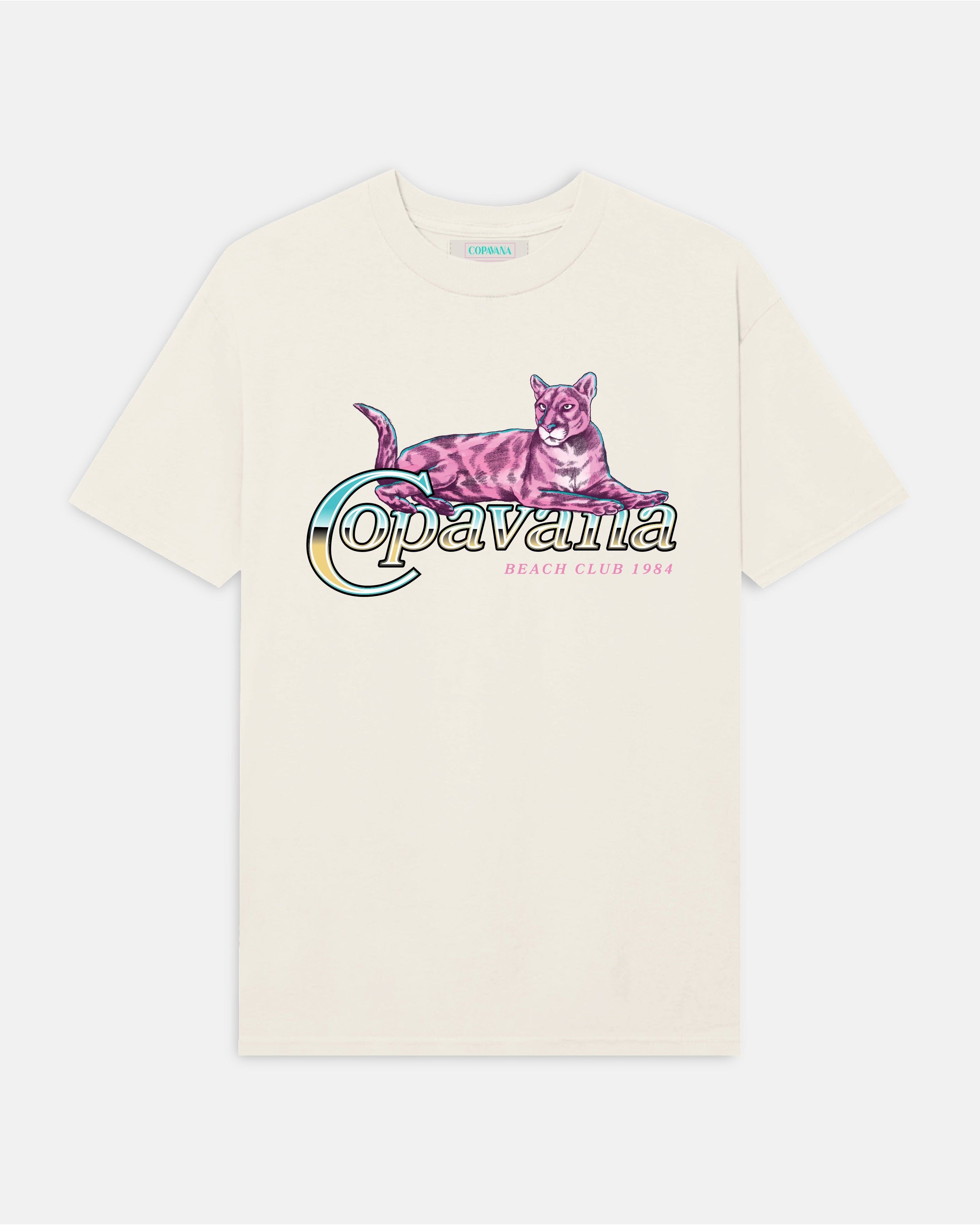 Panther Club T-Shirt - Vintage White