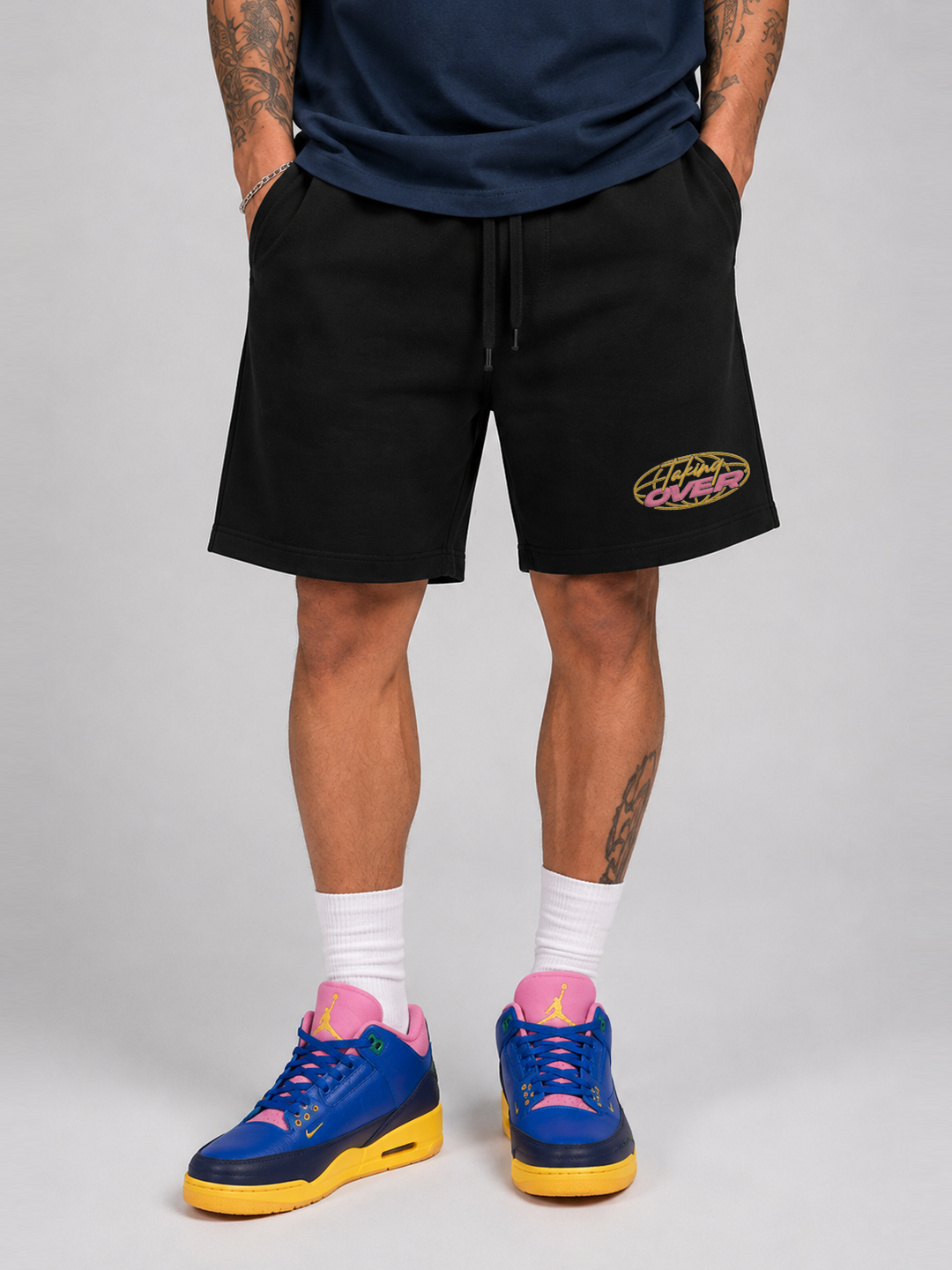 Taking Over Embroidered Short