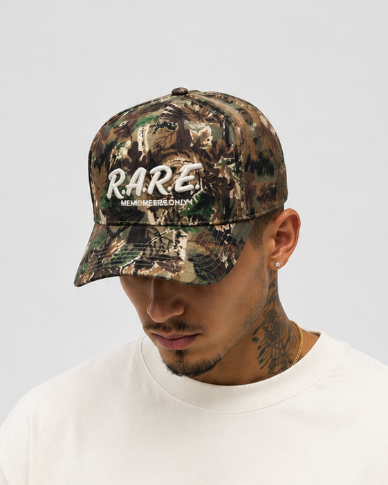 R.A.R.E Embroidered Snapback - CAMO