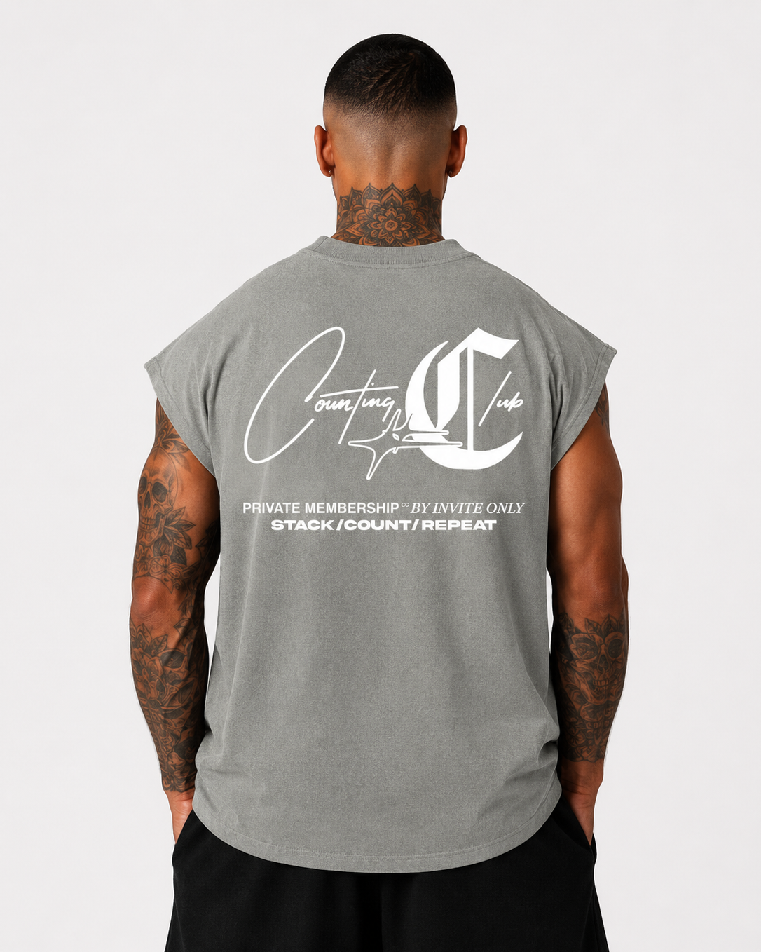 Invite Only Ultra Heavyweight Sleeveless - CEMENT
