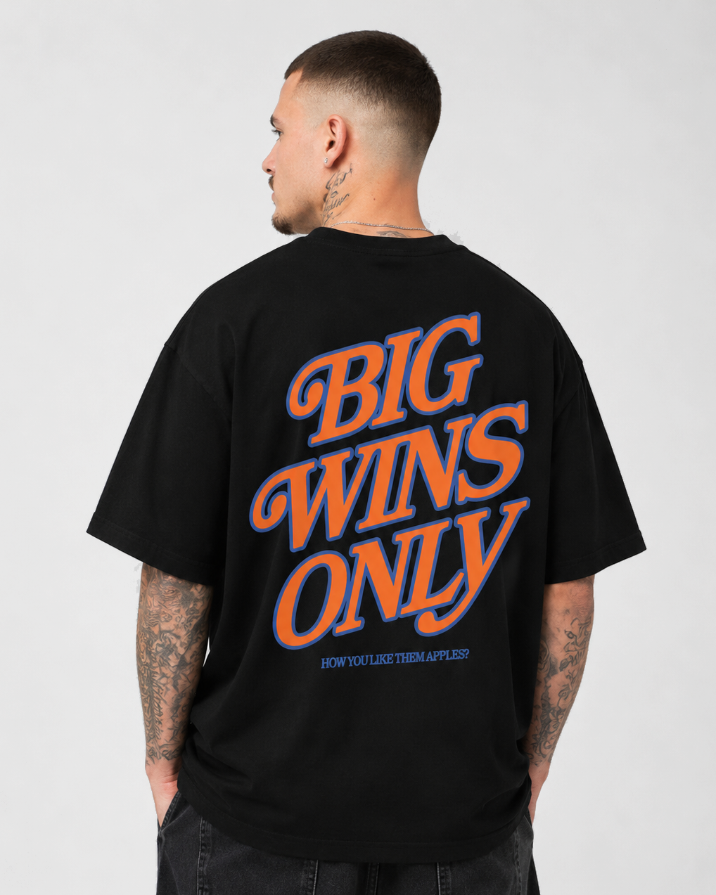 Big Wins Only Ultra Heavyweight T-shirt - Black