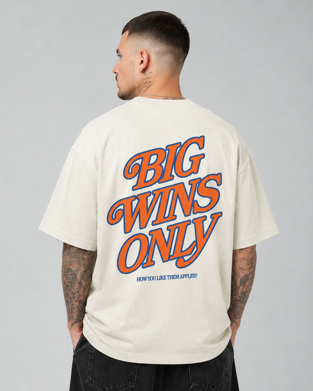 Big Wins Only Ultra Heavyweight T-shirt - Cream
