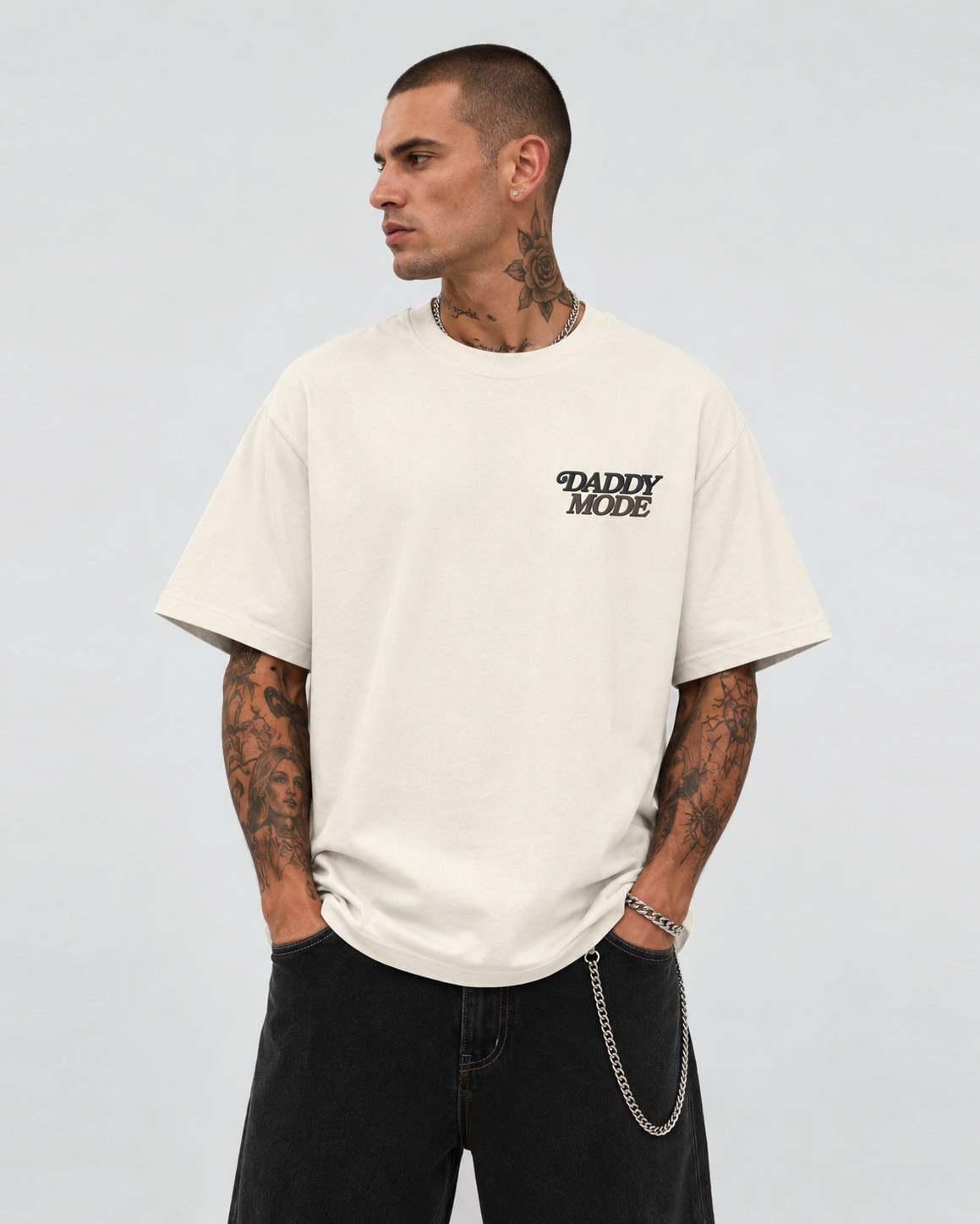 Daddy Mode Embroidered Ultra Heavyweight T-shirt
