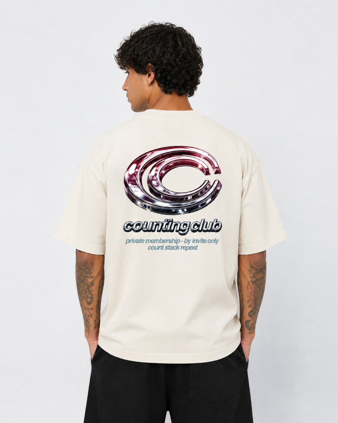Private Membership Ultra Heavyweight T-shirt - Cream (Copy)