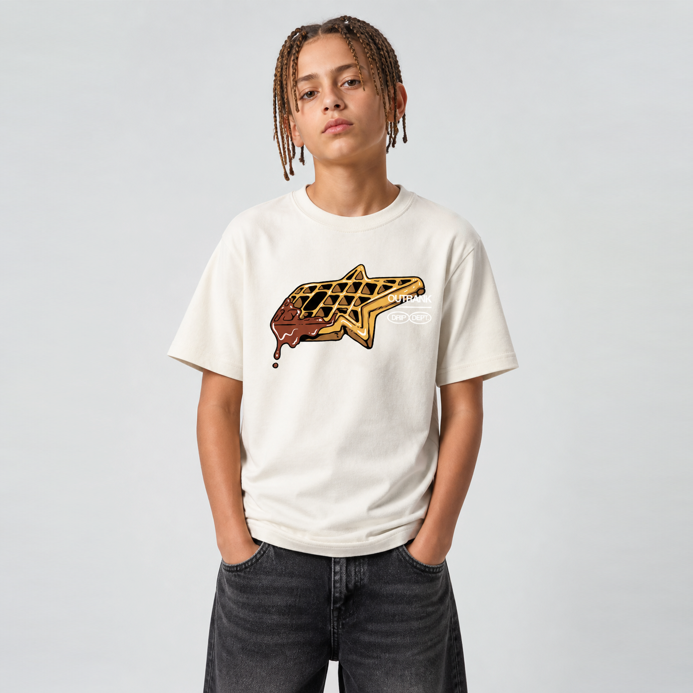 Drip Dept. Youth T-shirt - Natural