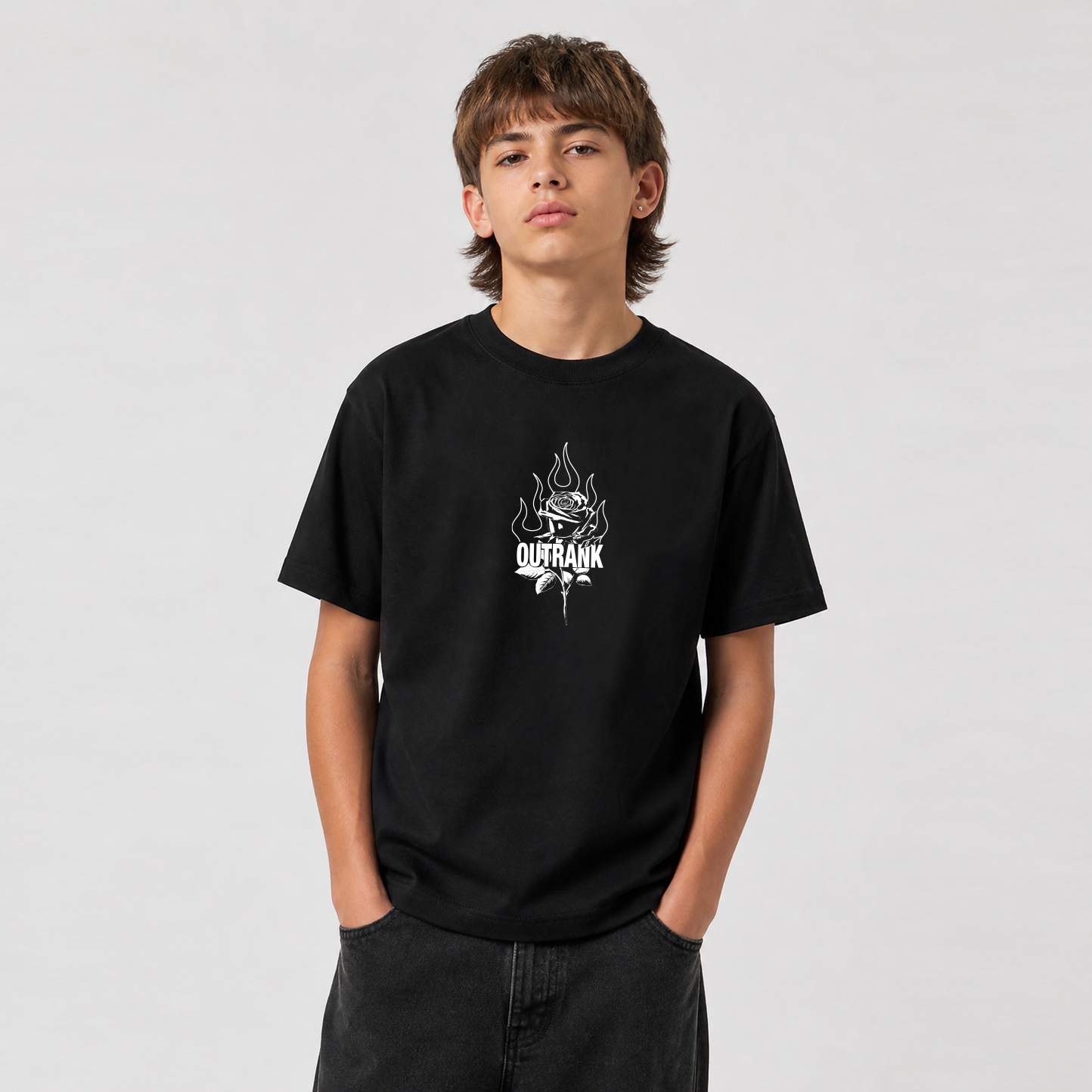 Earning My Flowers Youth T-shirt - Black
