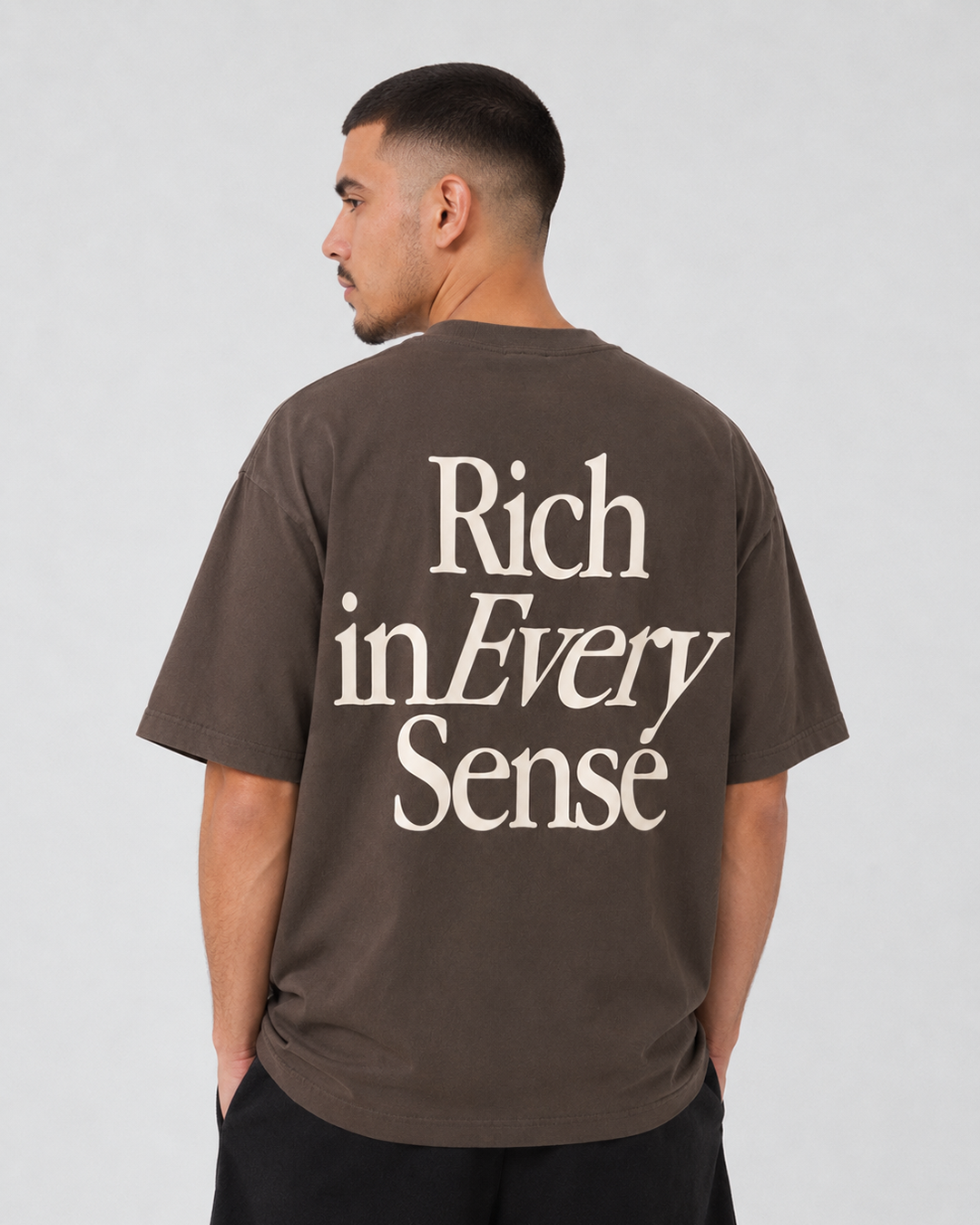 Rich Gang Ultra Heavyweight T-Shirt - Mocha