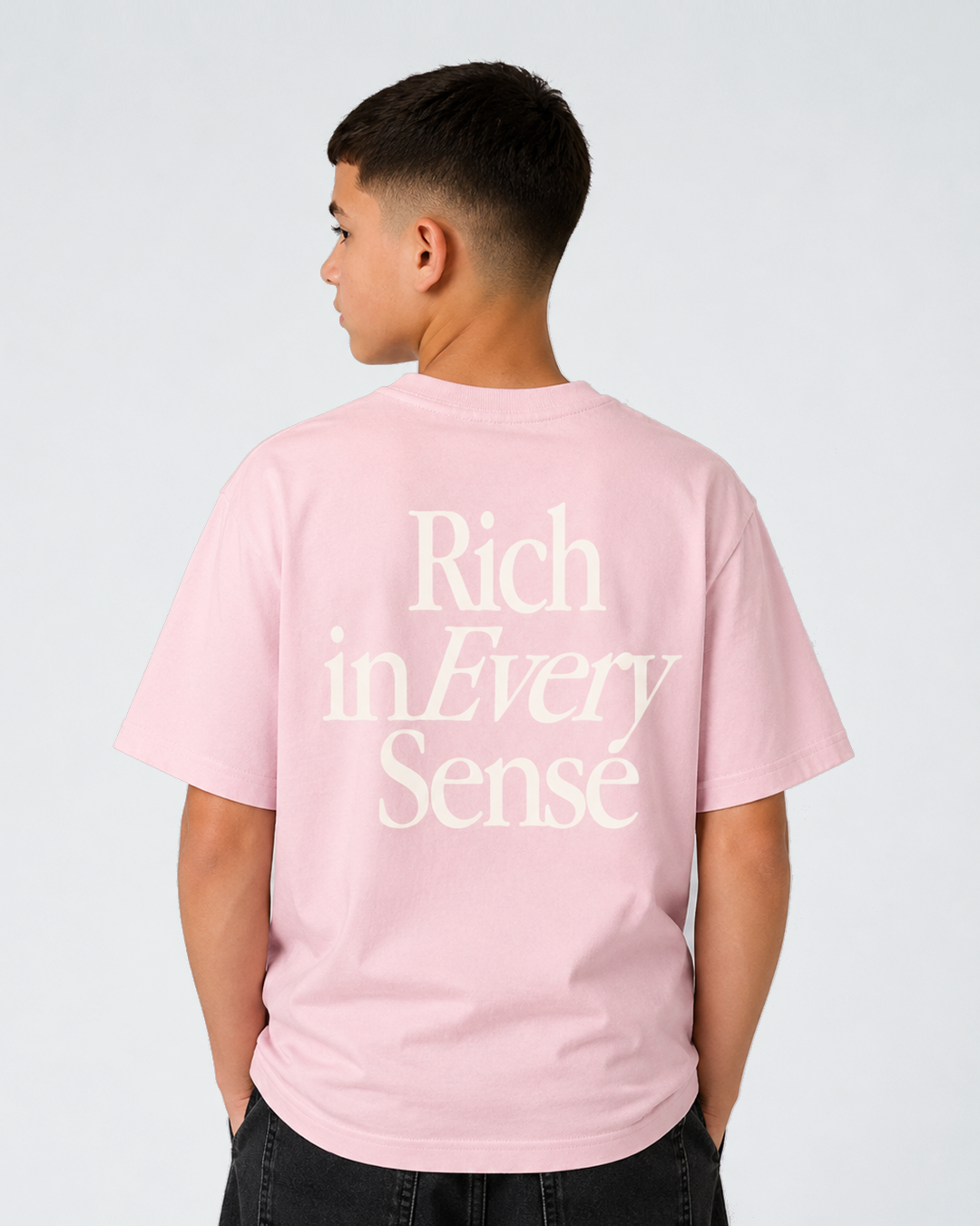 Born Rich Youth T-shirt - Soft Pink