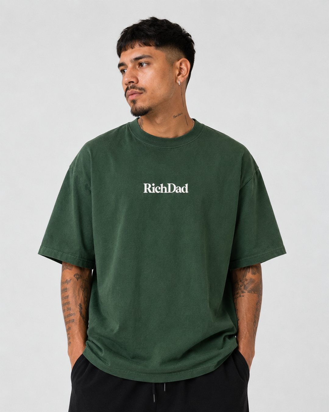Rich Dad Ultra Heavyweight T-Shirt - Moss