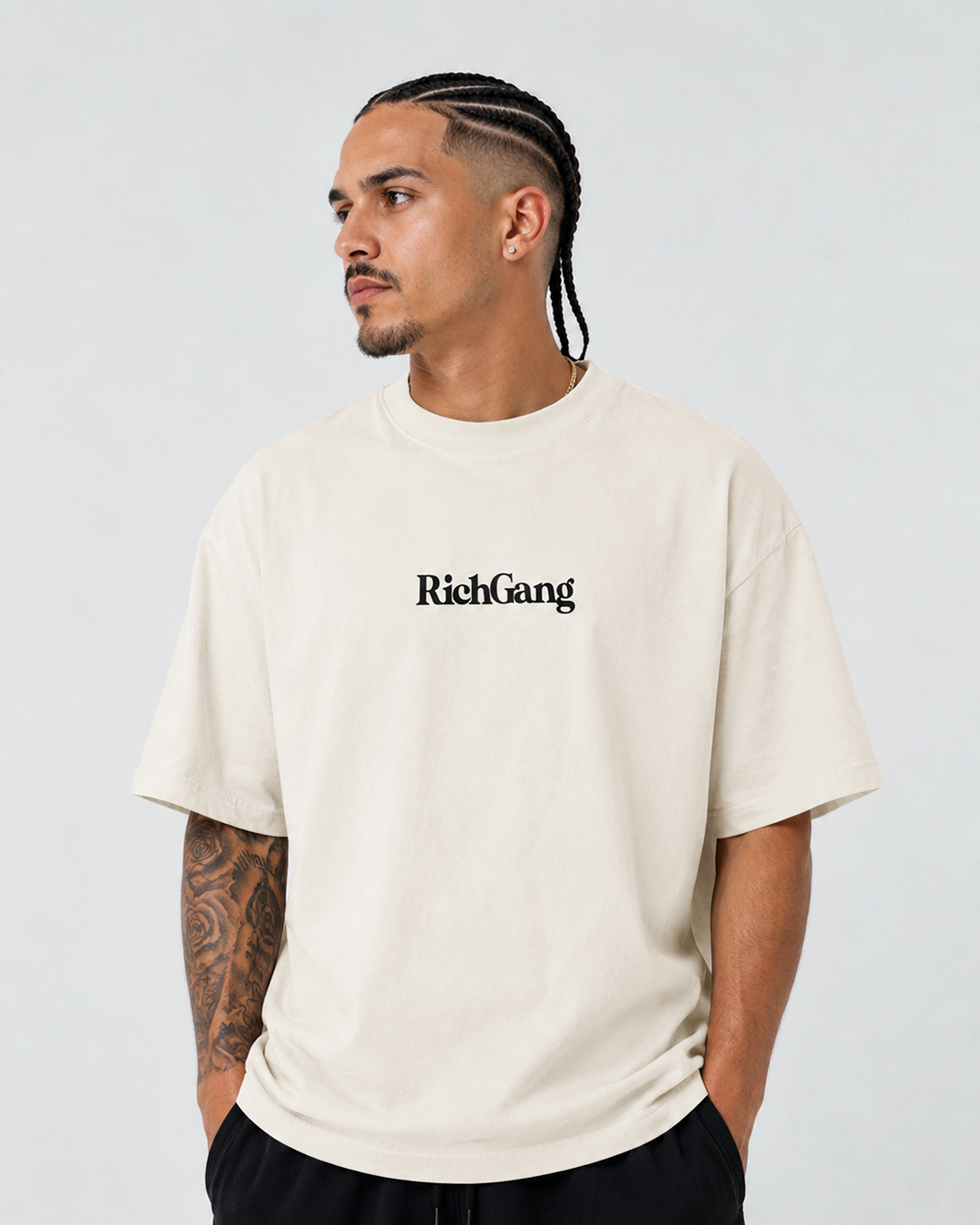 Rich Gang Ultra Heavyweight T-Shirt - Cream