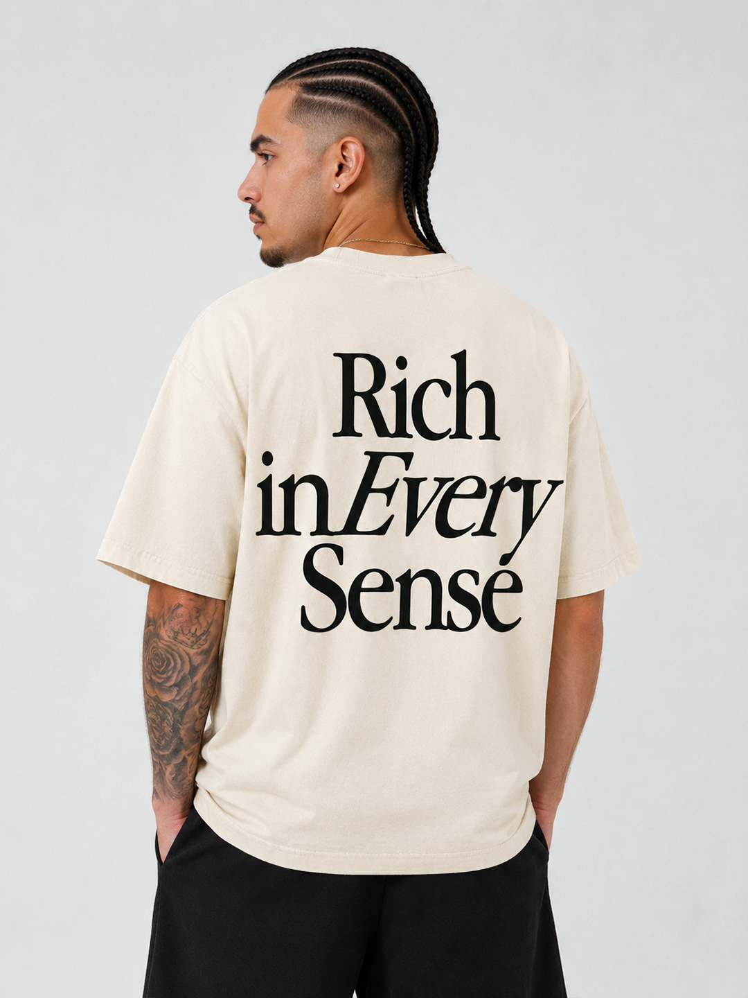 Rich Gang Ultra Heavyweight T-Shirt - Cream