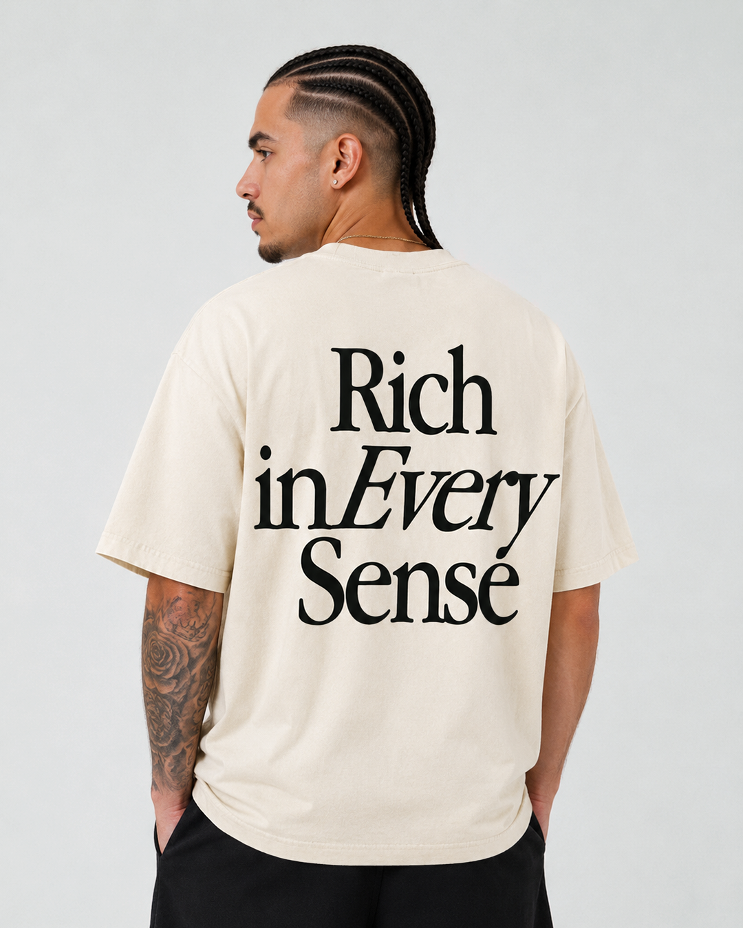 Rich Gang Ultra Heavyweight T-Shirt - Cream