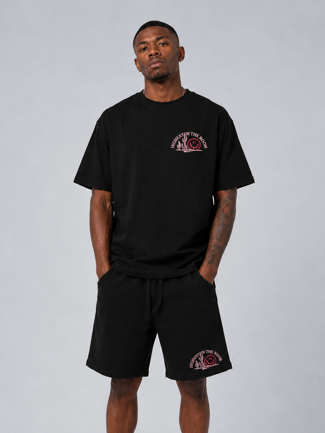 Highest In The Room Embroidered Short