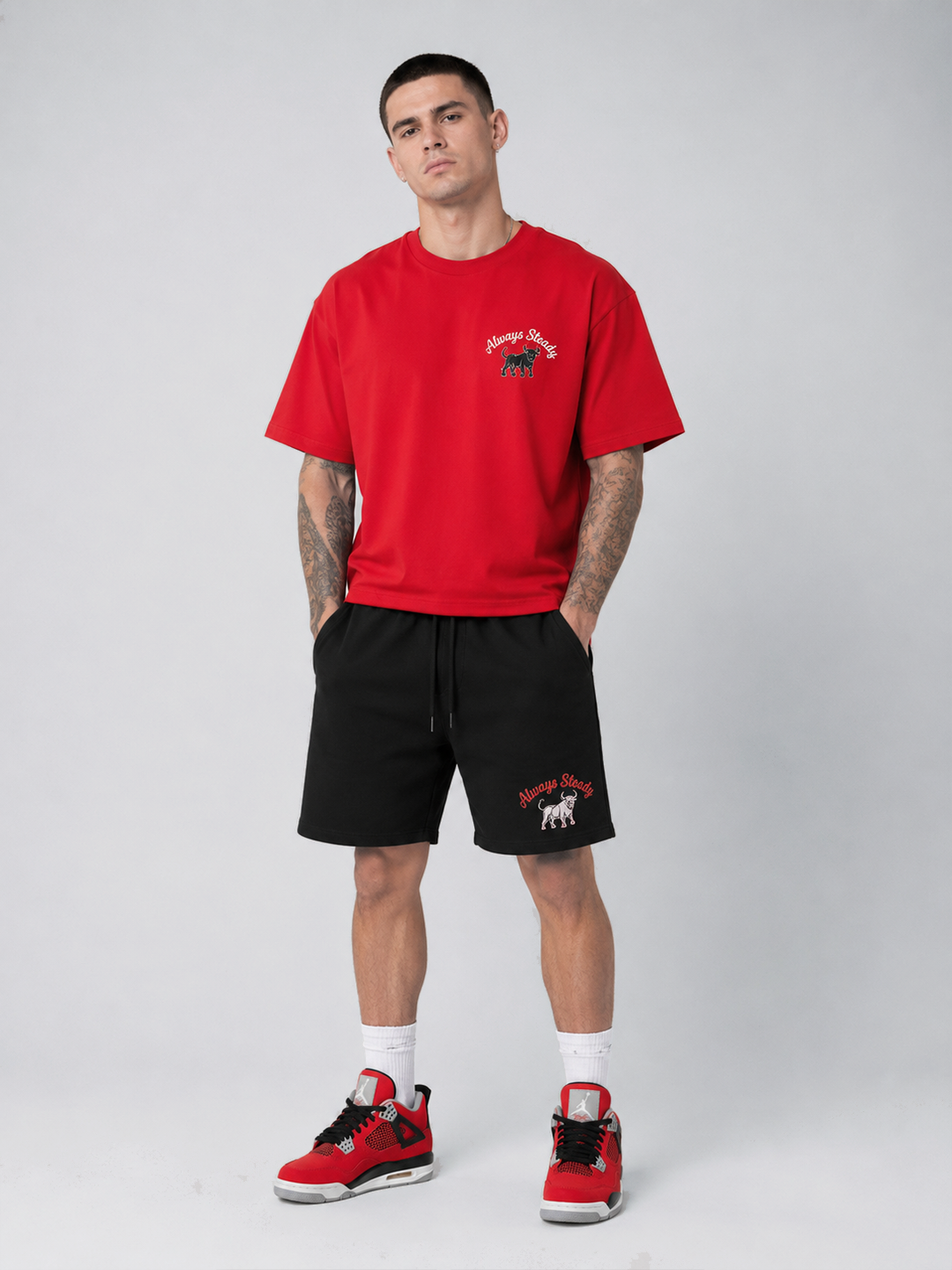 Always Steady Embroidered Short