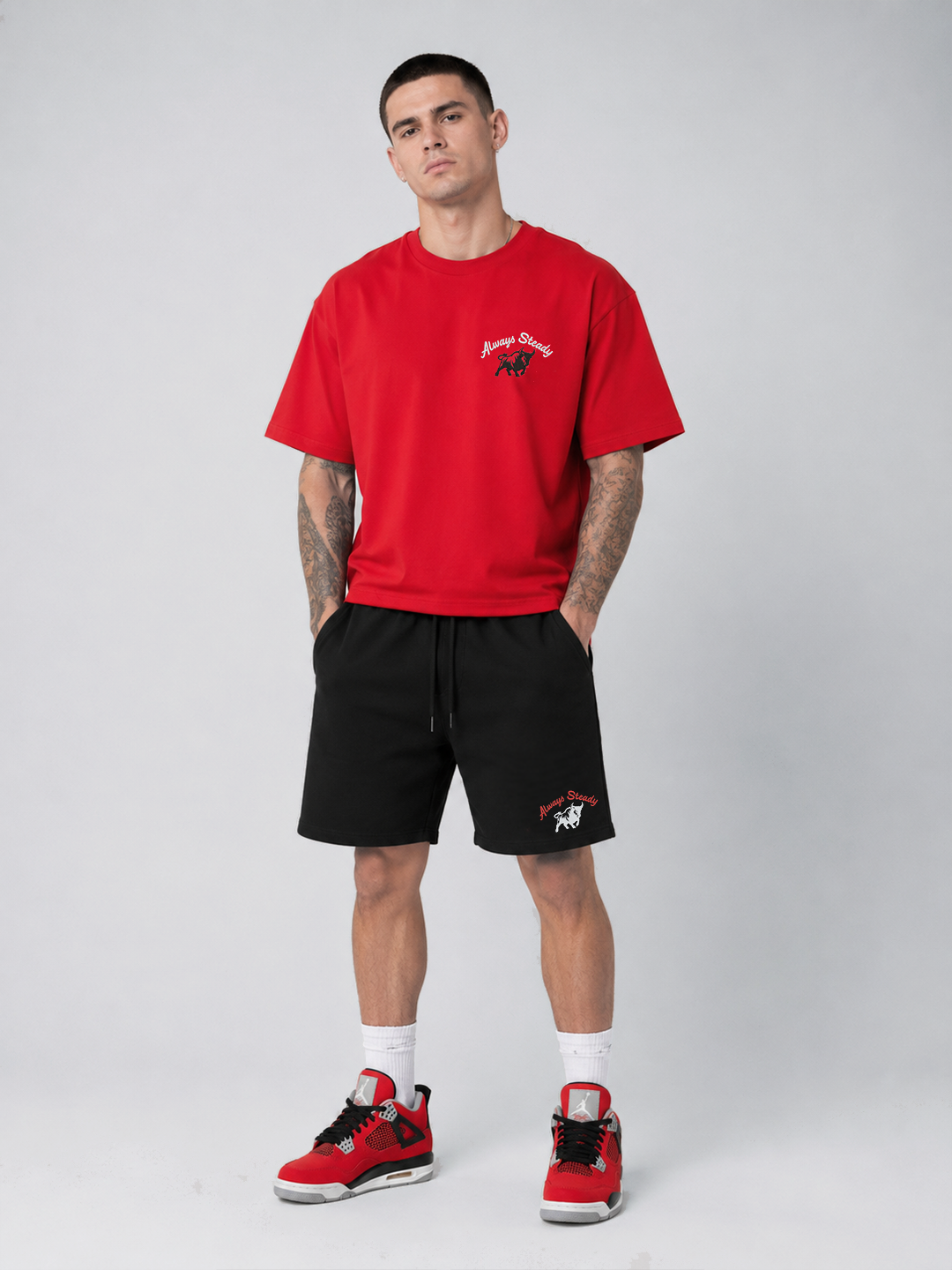 Always Steady Embroidered Short