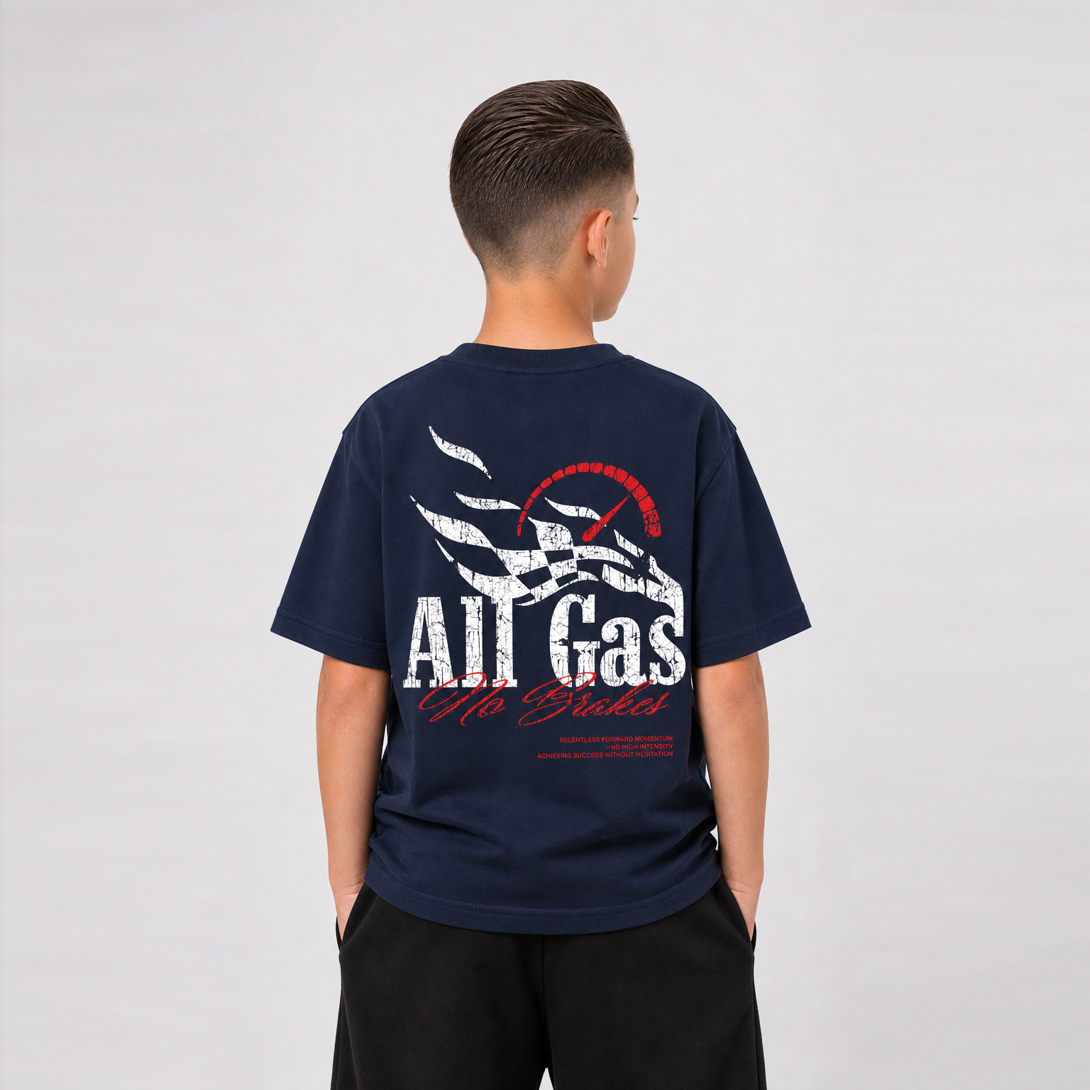 All Gas Youth T-shirt - Navy