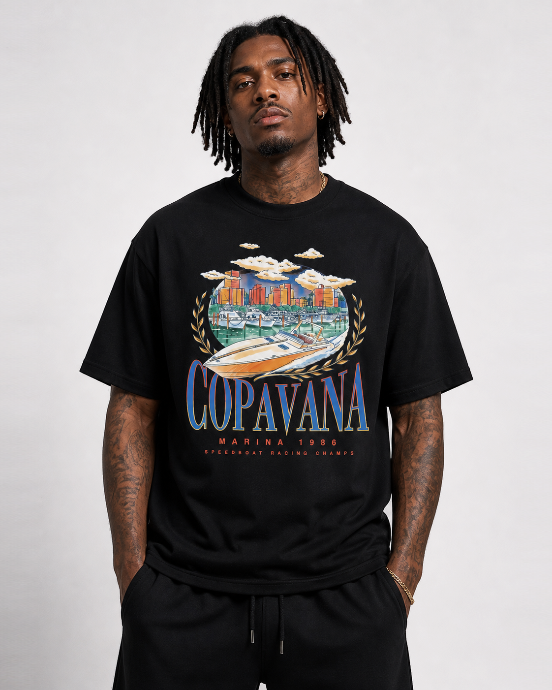 Marina T-Shirt - Pirate Black