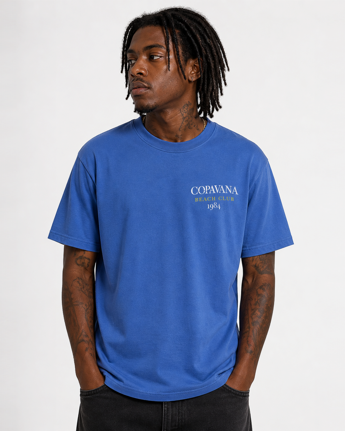 The Palms T-Shirt - Regatta Blue