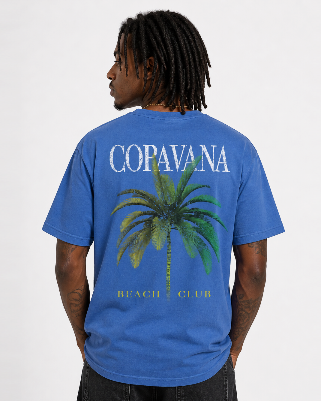 The Palms T-Shirt - Regatta Blue
