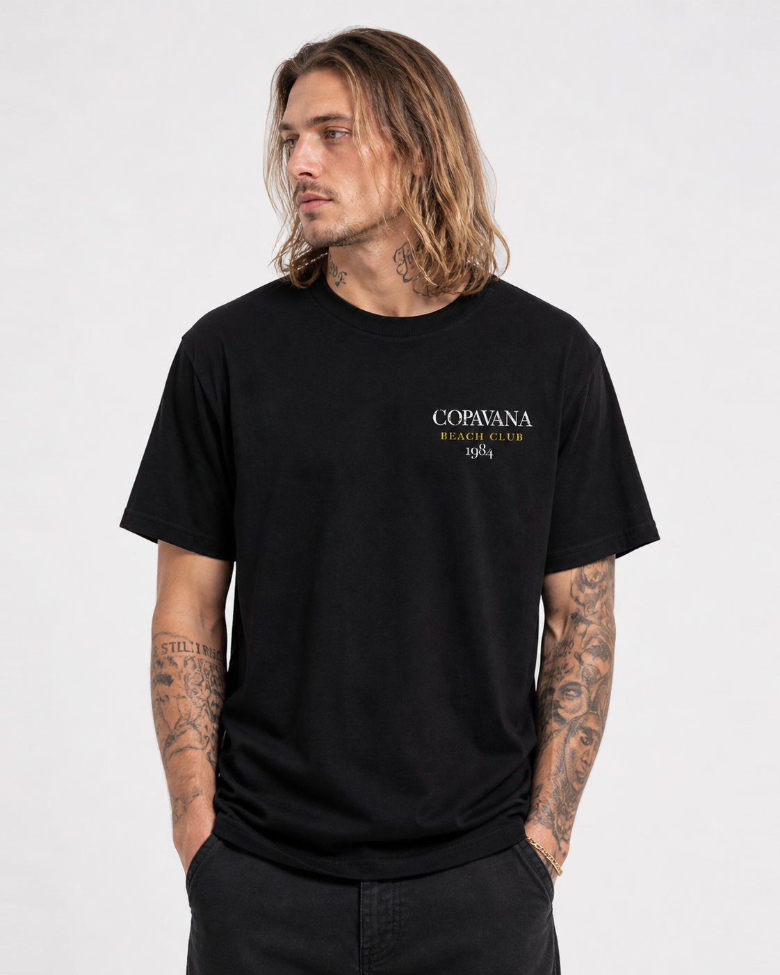 The Palms T-Shirt - Pirate Black