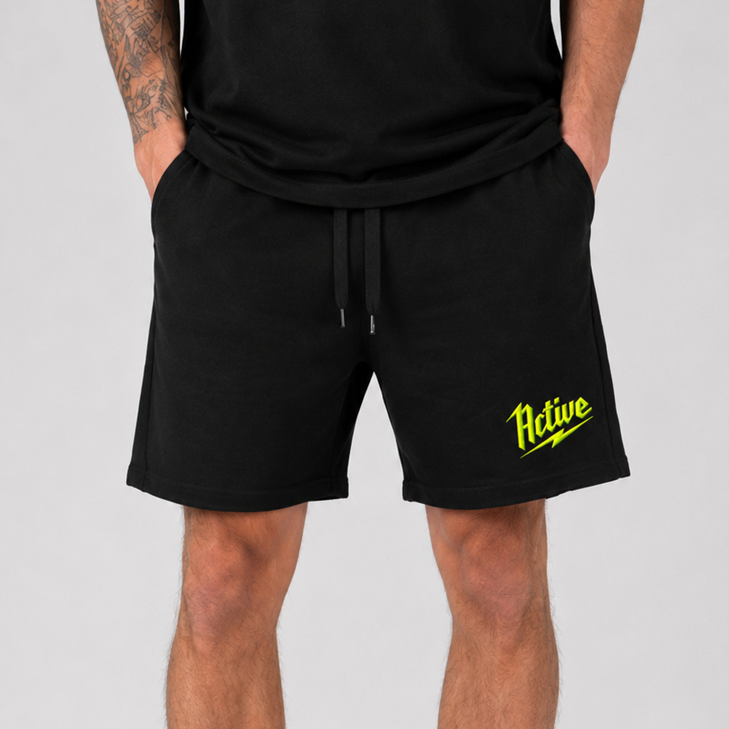 Active Embroidered Short