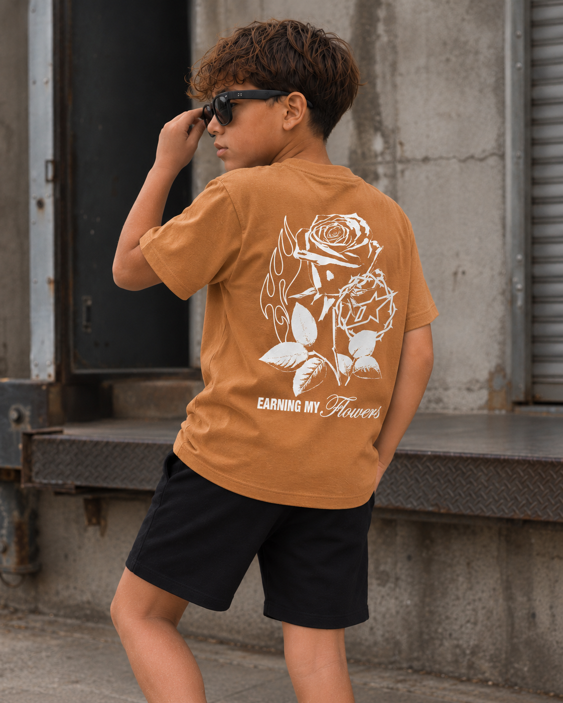 Earning My Flowers Youth T-shirt - Toast