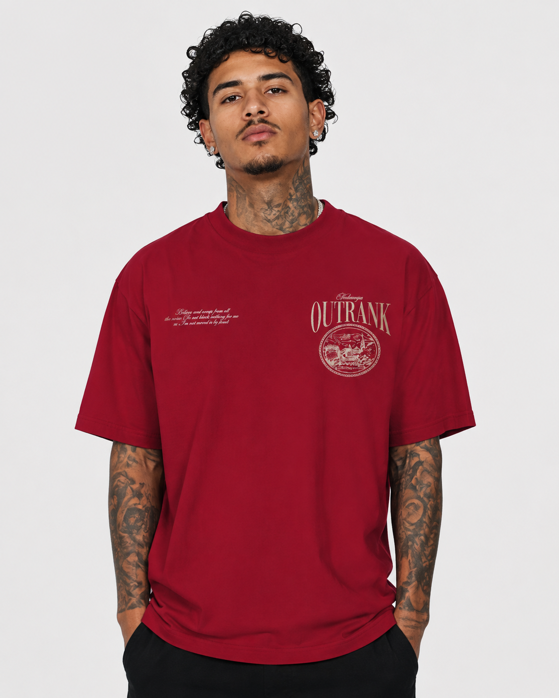 Montenegro Ultra Heavyweight T-Shirt - CARDINAL