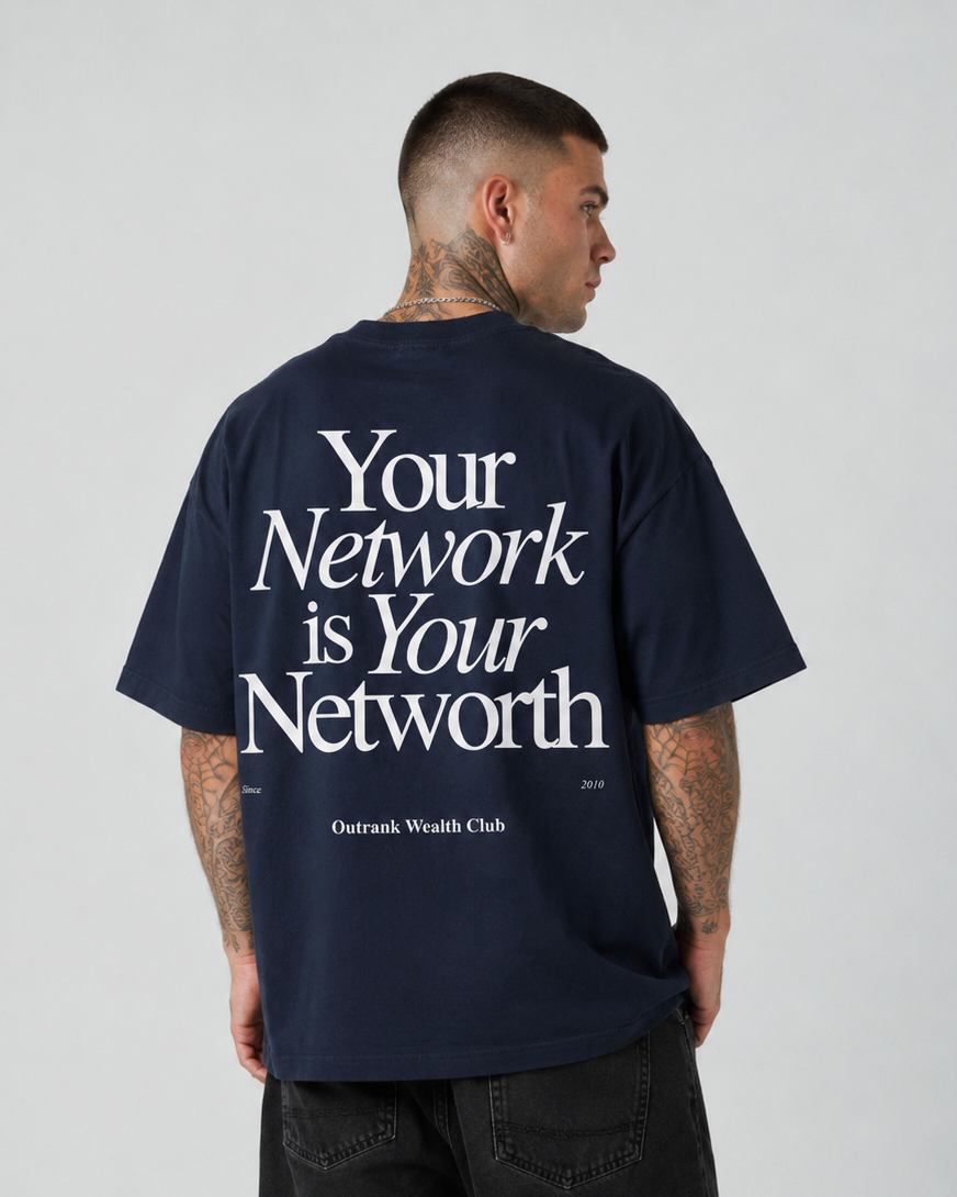 Networth Ultra Heavyweight T-shirt- Navy