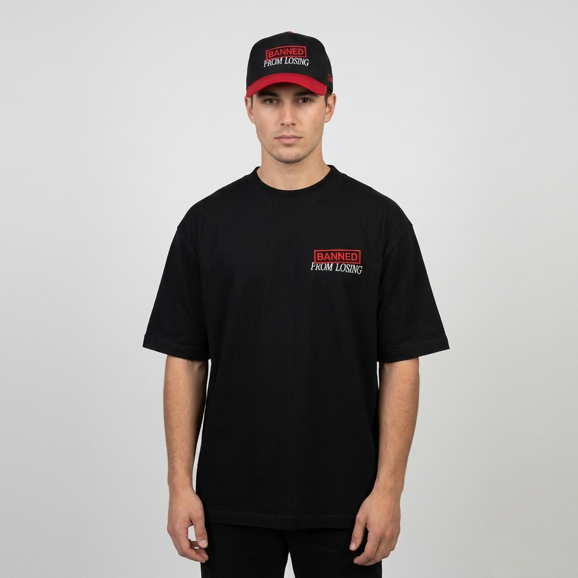 Banned From Losing Embroidered Ultra Heavyweight T-shirt
