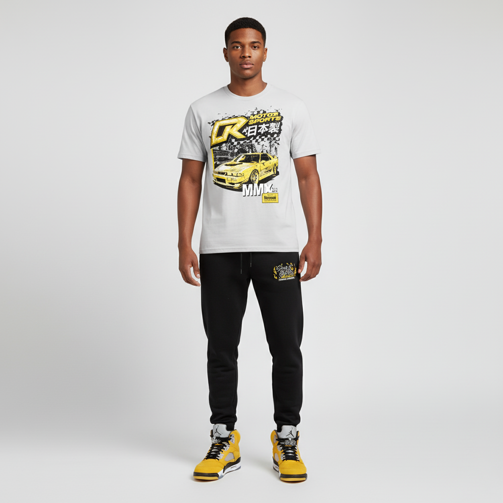 Stay In Your Lane Embroidered Joggers