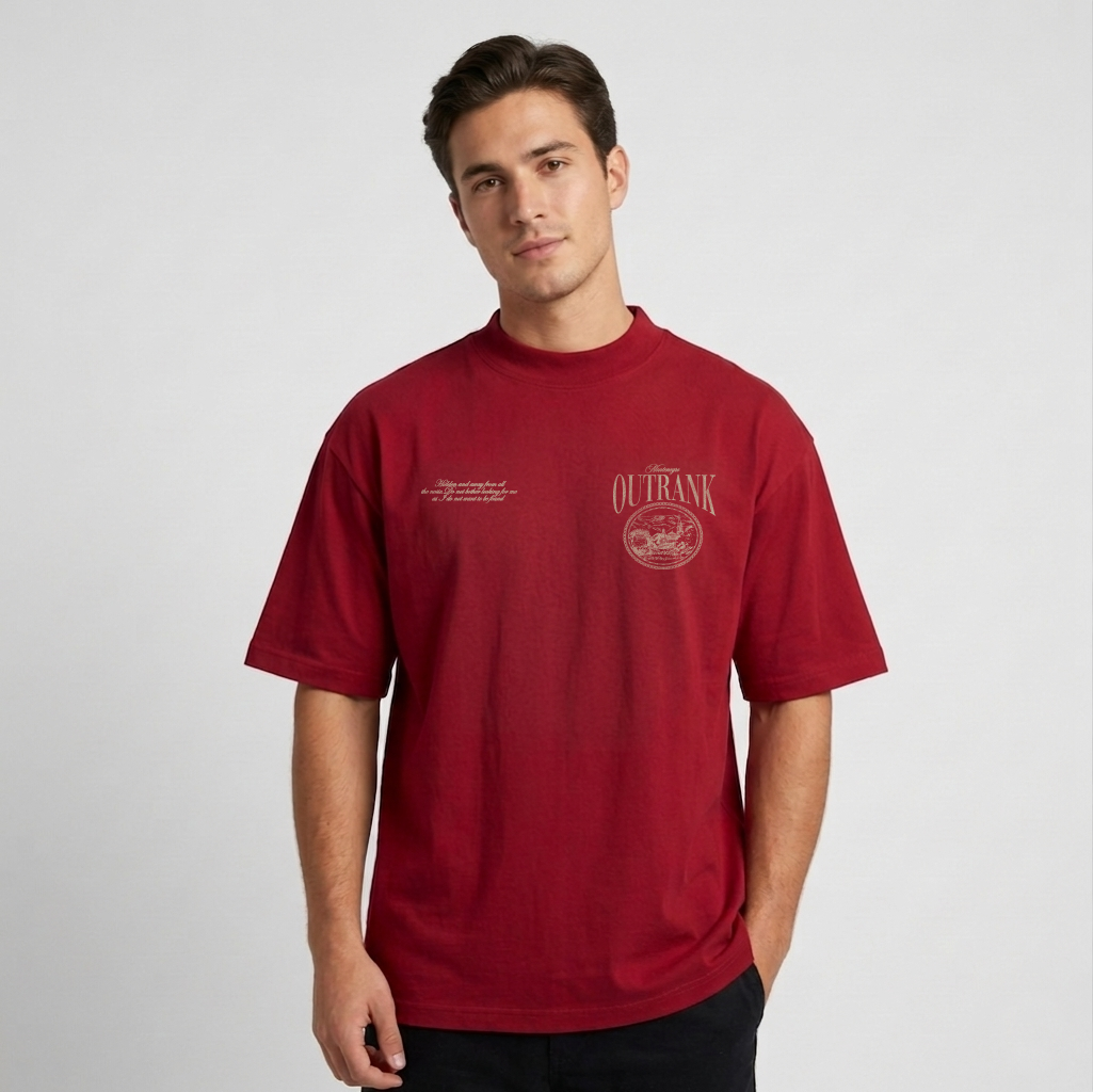 Montenegro Ultra Heavyweight T-Shirt - CARDINAL