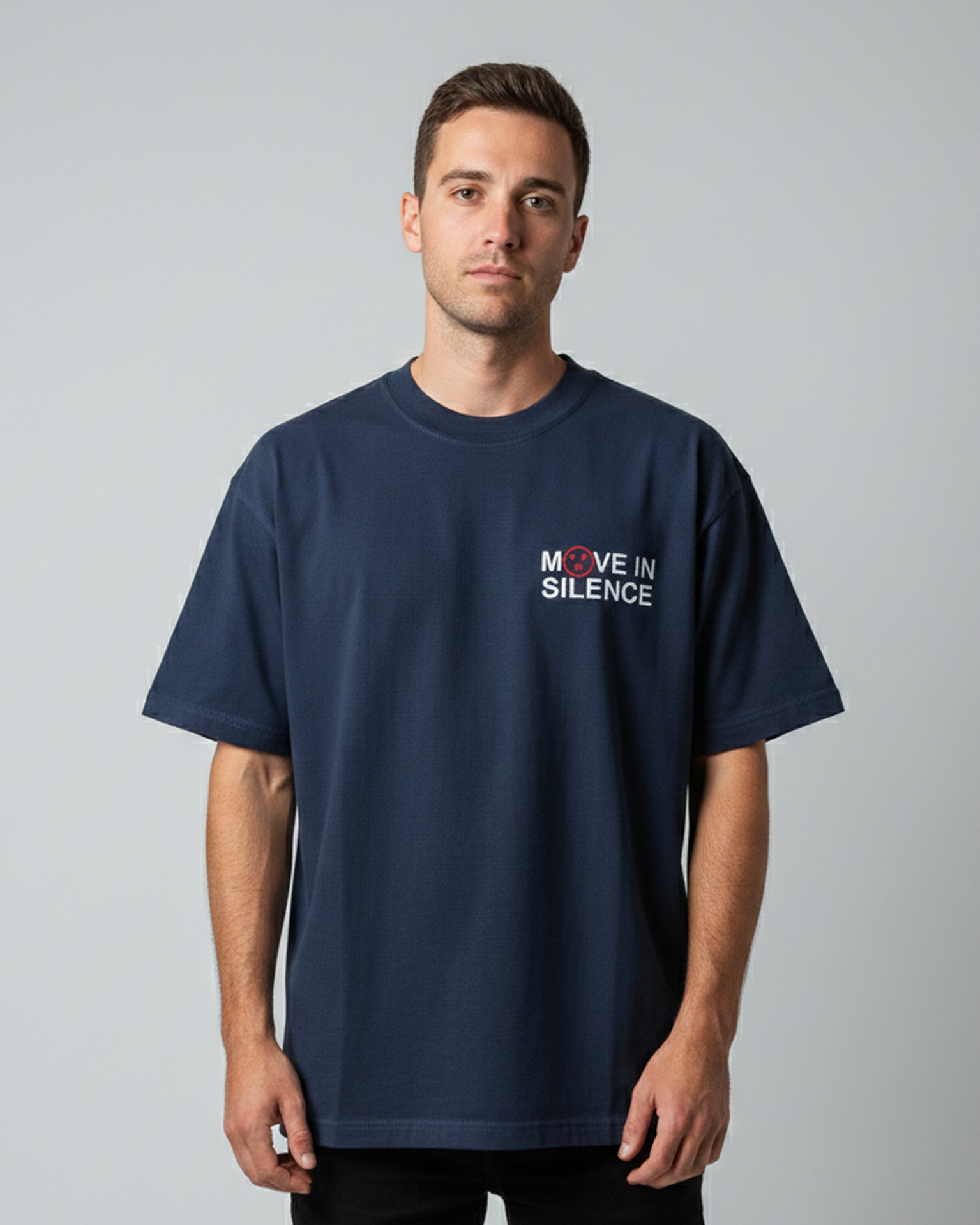 Move in Silence Embroidered Ultra Heavyweight T-shirt