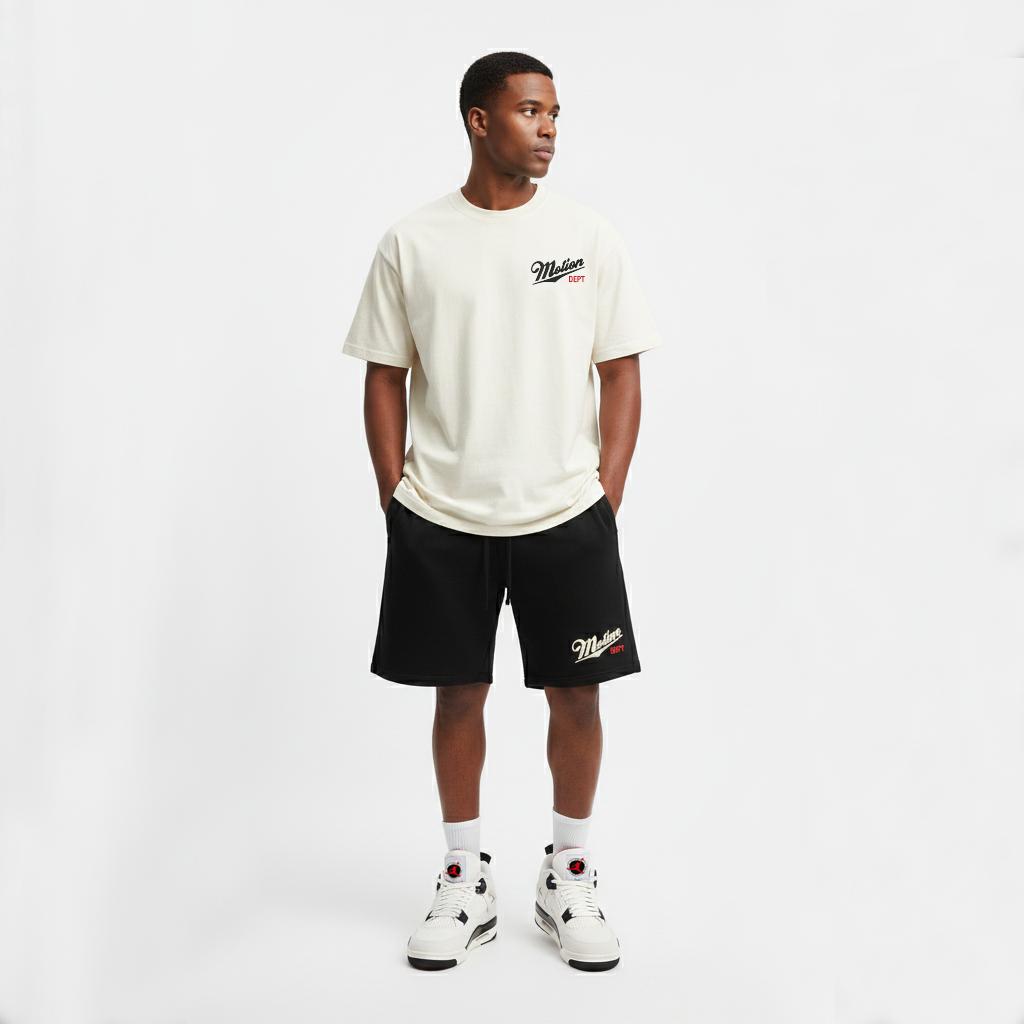 Motion Dept. Embroidered Short